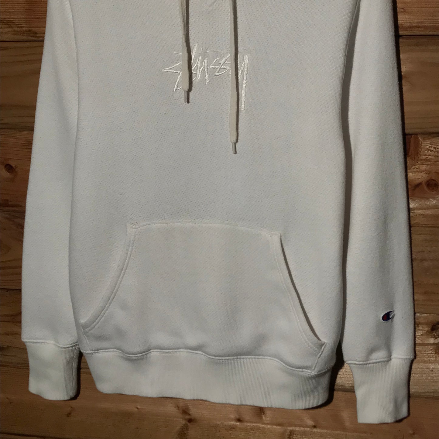 2017 Stüssy x Champion Tonal Script hoodie