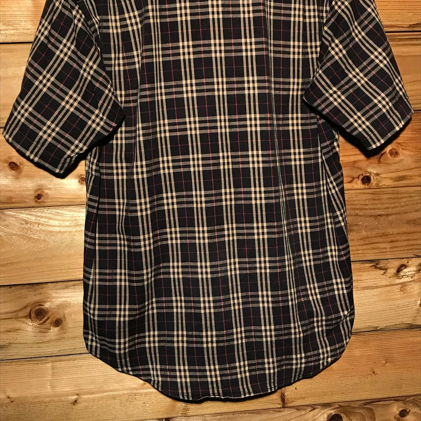 Burberry Nova Check Pattern short sleeve button up shirt