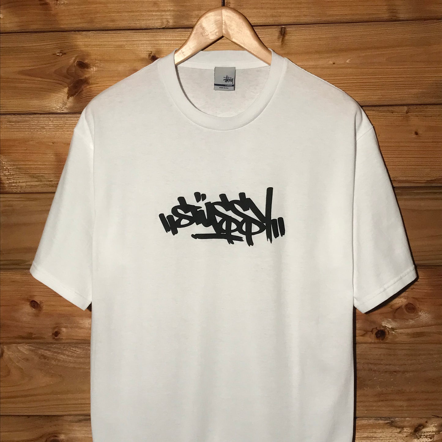 Stüssy Marker Pen Tag Centre Spellout t shirt