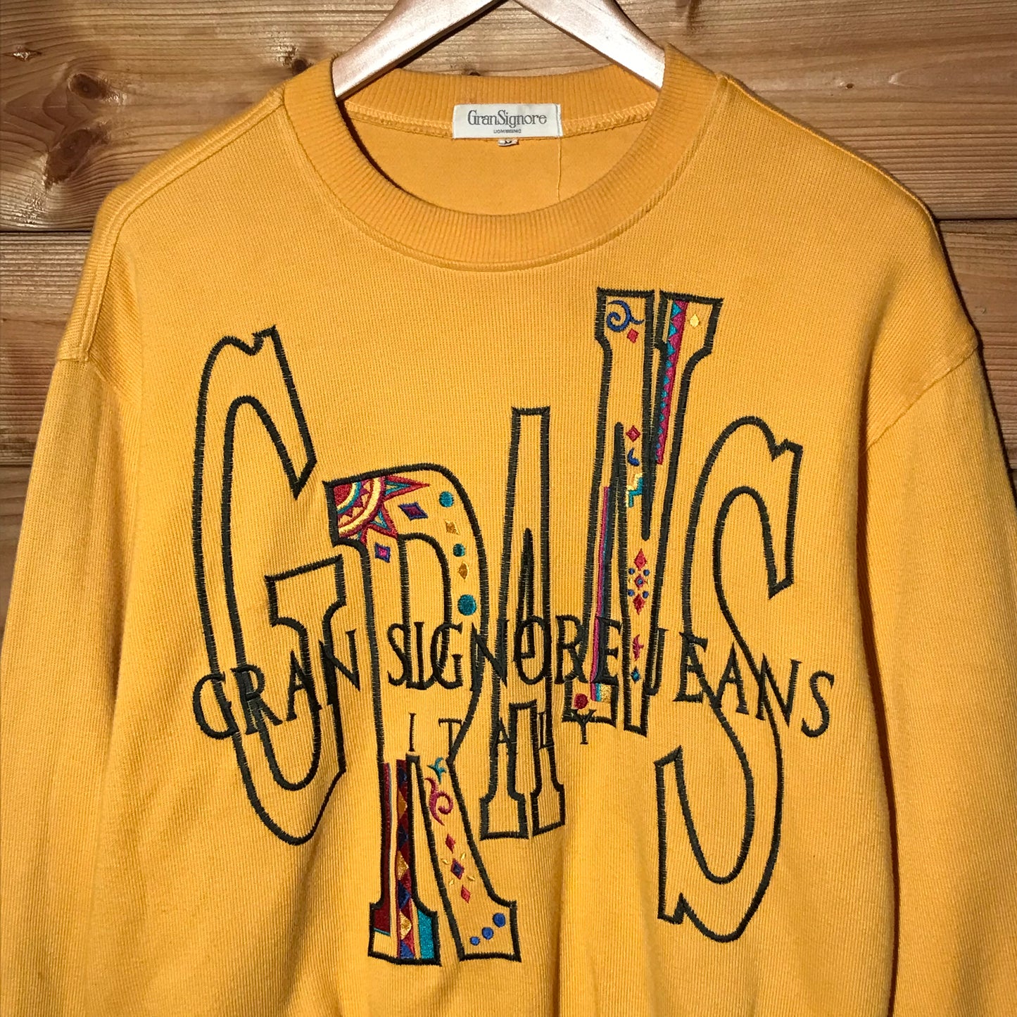 90s Gran Signore Jeans Centre Spellout sweatshirt