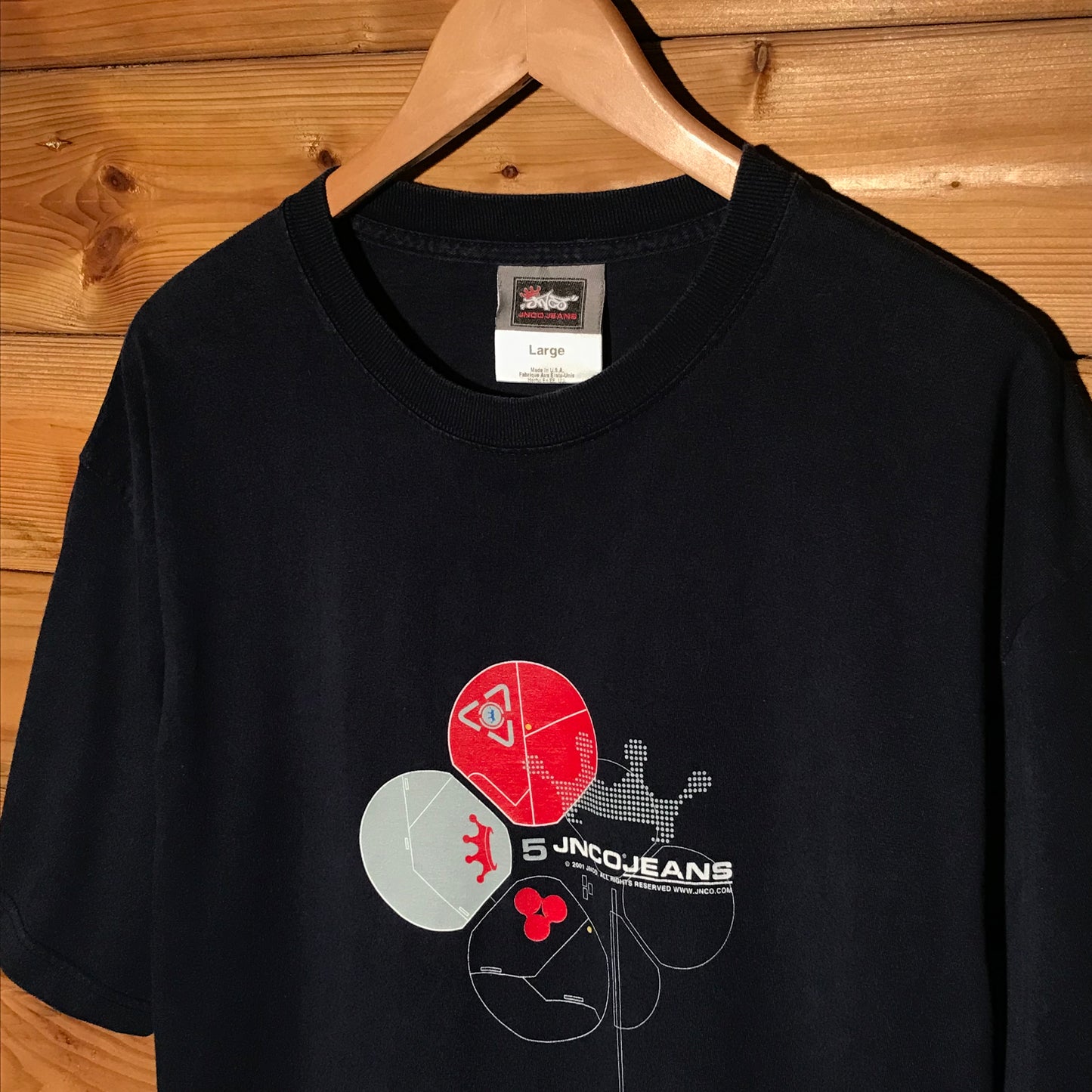 2001 JNCO Website Centre Spellout t shirt