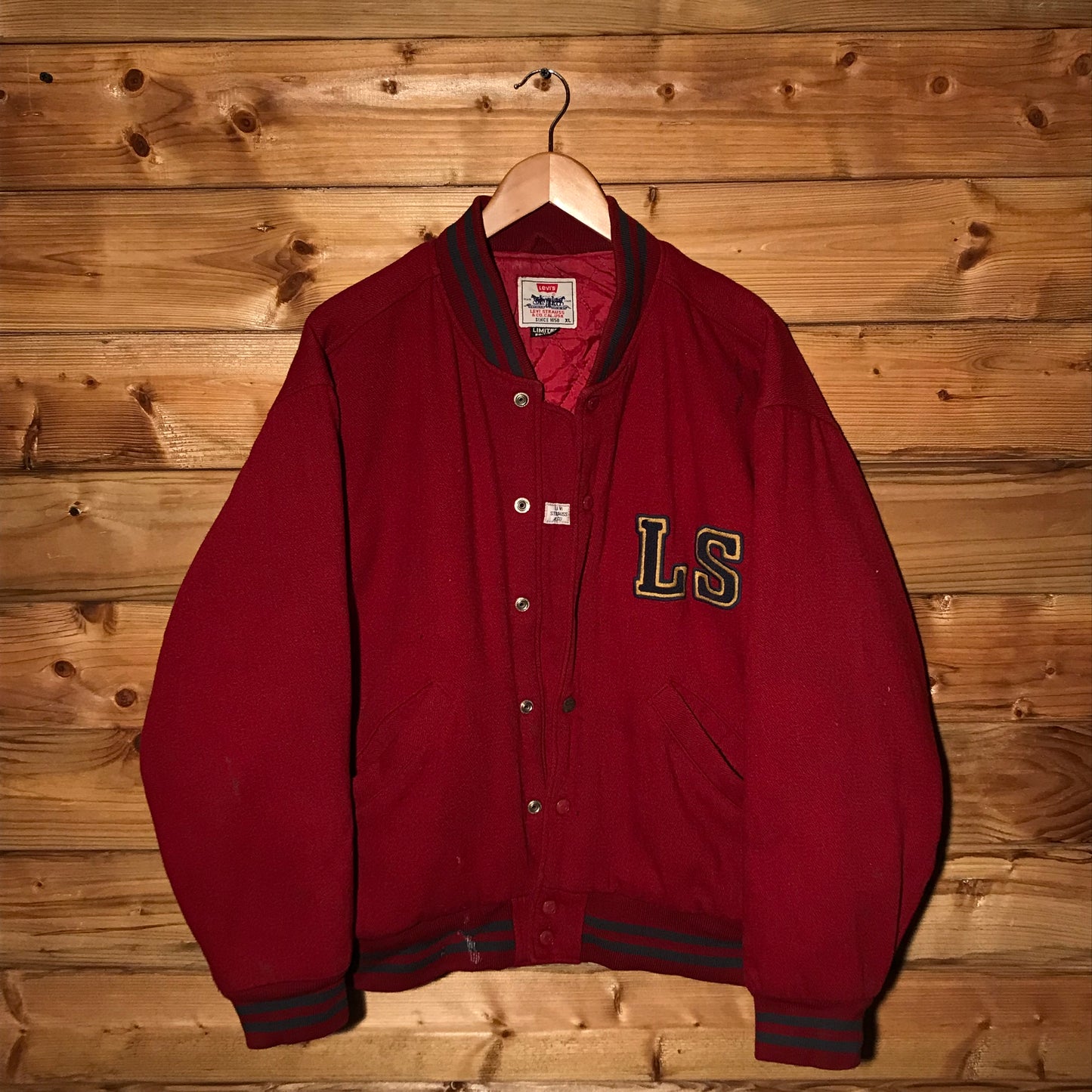 90s Levis Number 5 Limited Edition varsity jacket