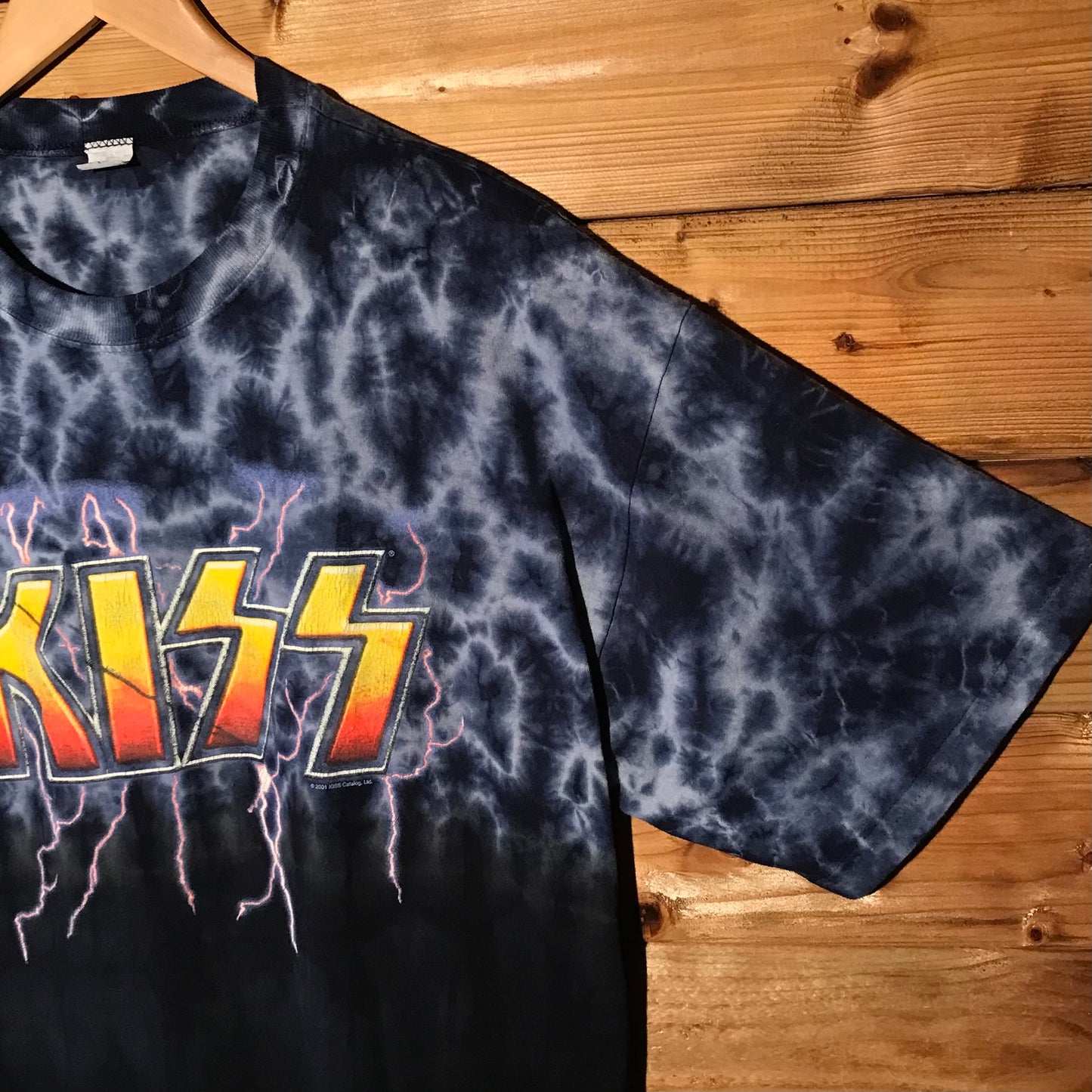 2001 Kiss Tie Dye AOP Band t shirt