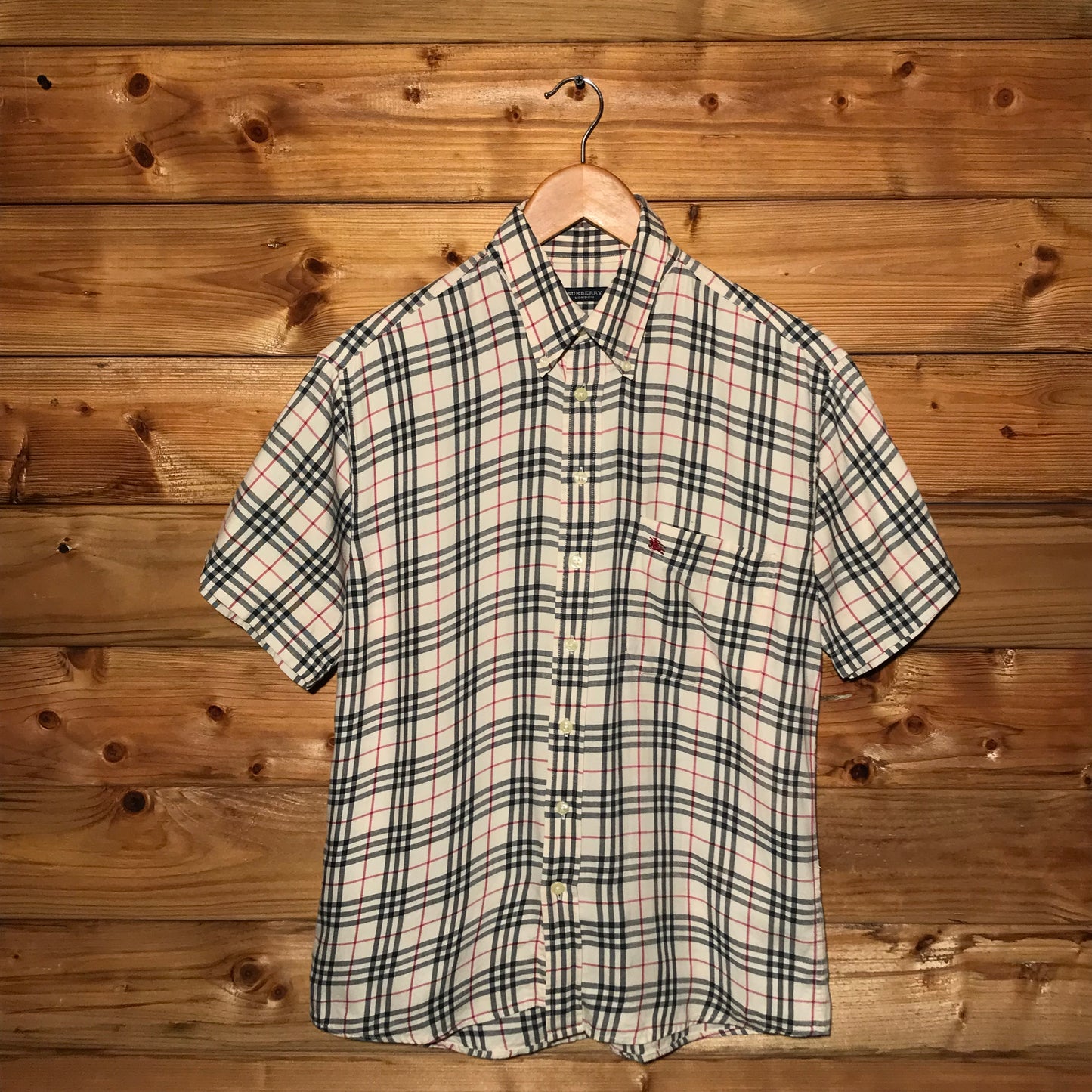 Burberry Nova Check Pattern short sleeve button up shirt