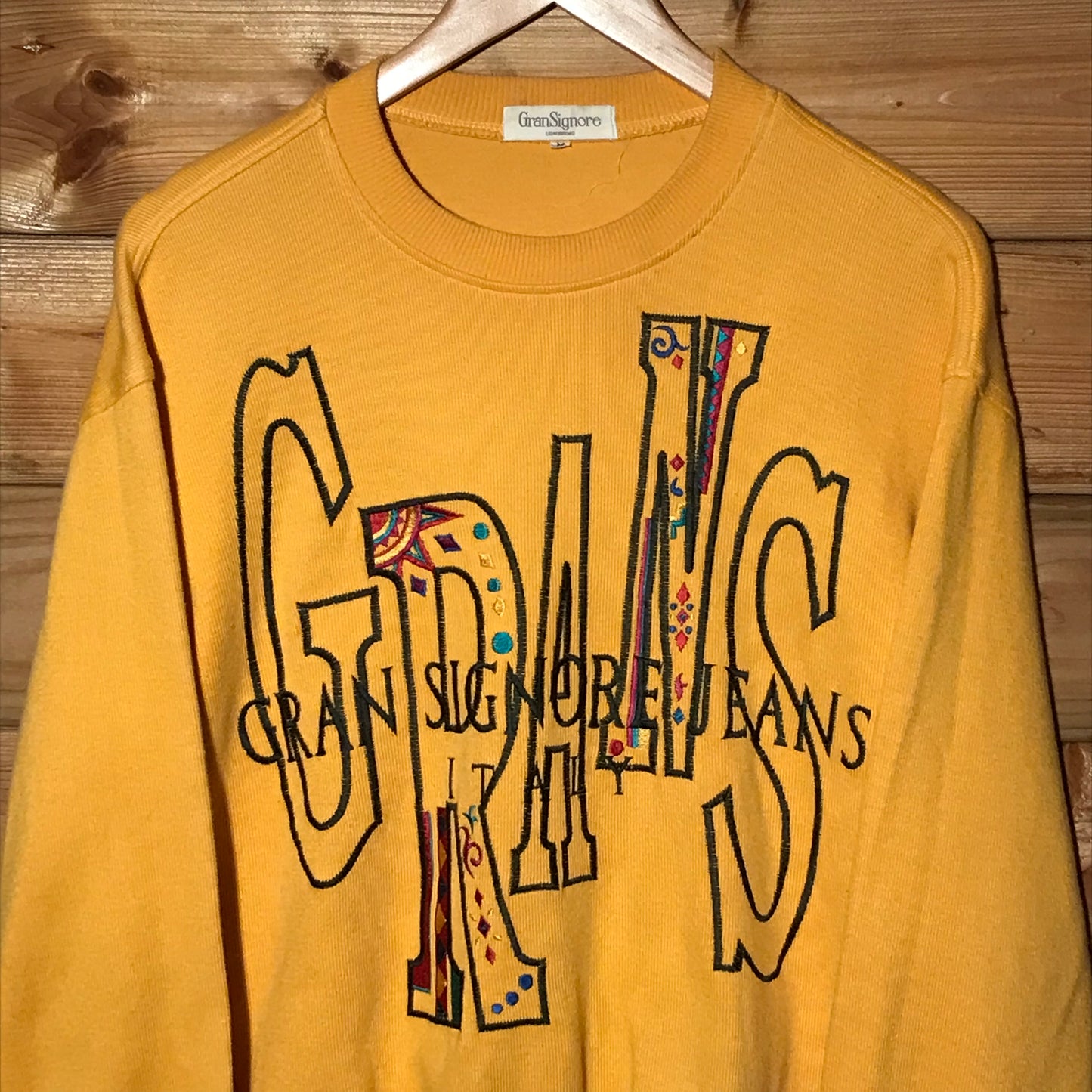 90s Gran Signore Jeans Centre Spellout sweatshirt