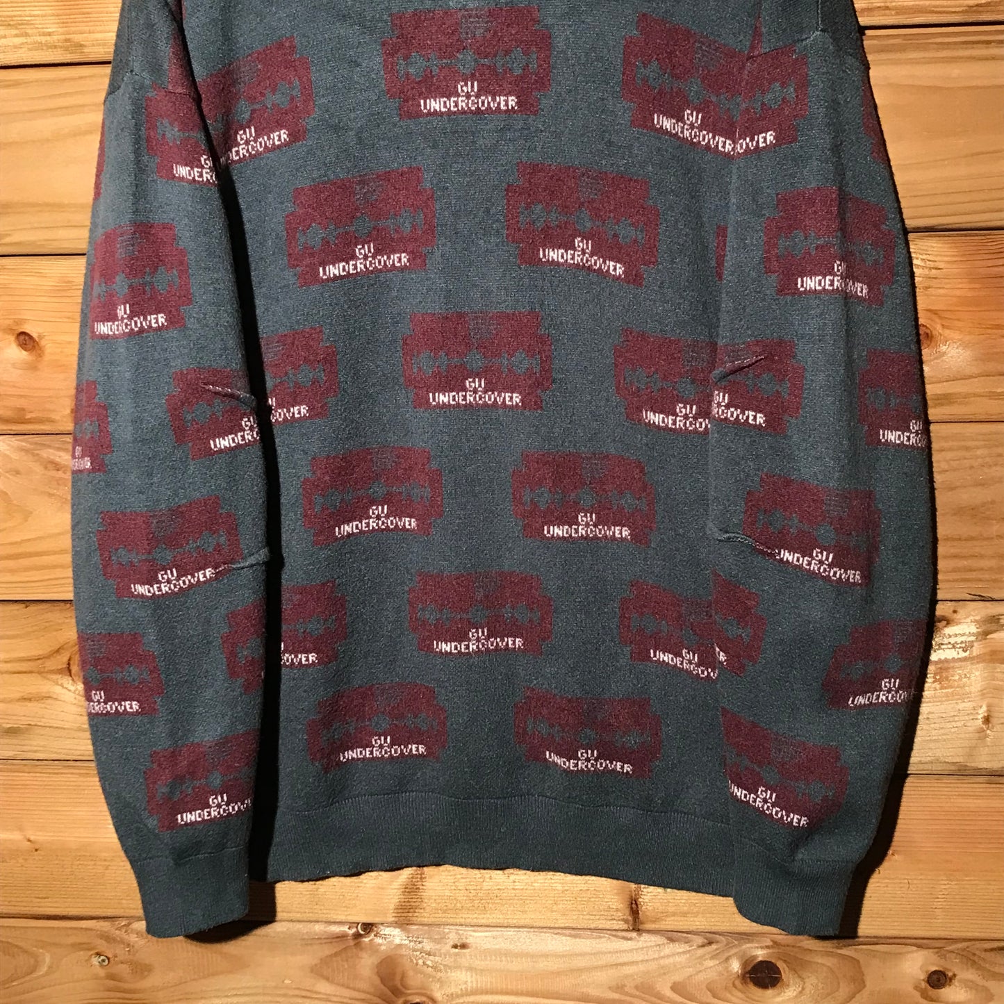 Undercover x GU Razor Blades Jacquard knit sweatshirt