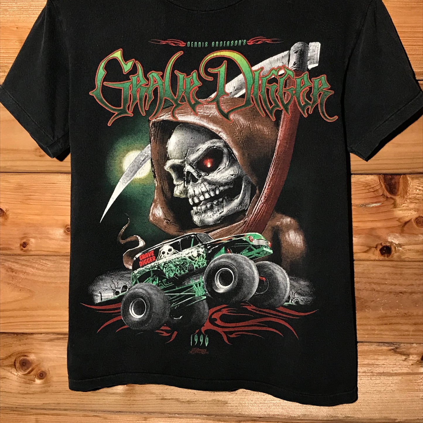 1996 Dennis Anderson's Grave Digger Monster Truck t shirt