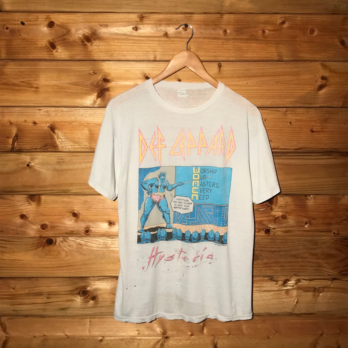 1988 Def Leppard Hysteria Tour Women t shirt