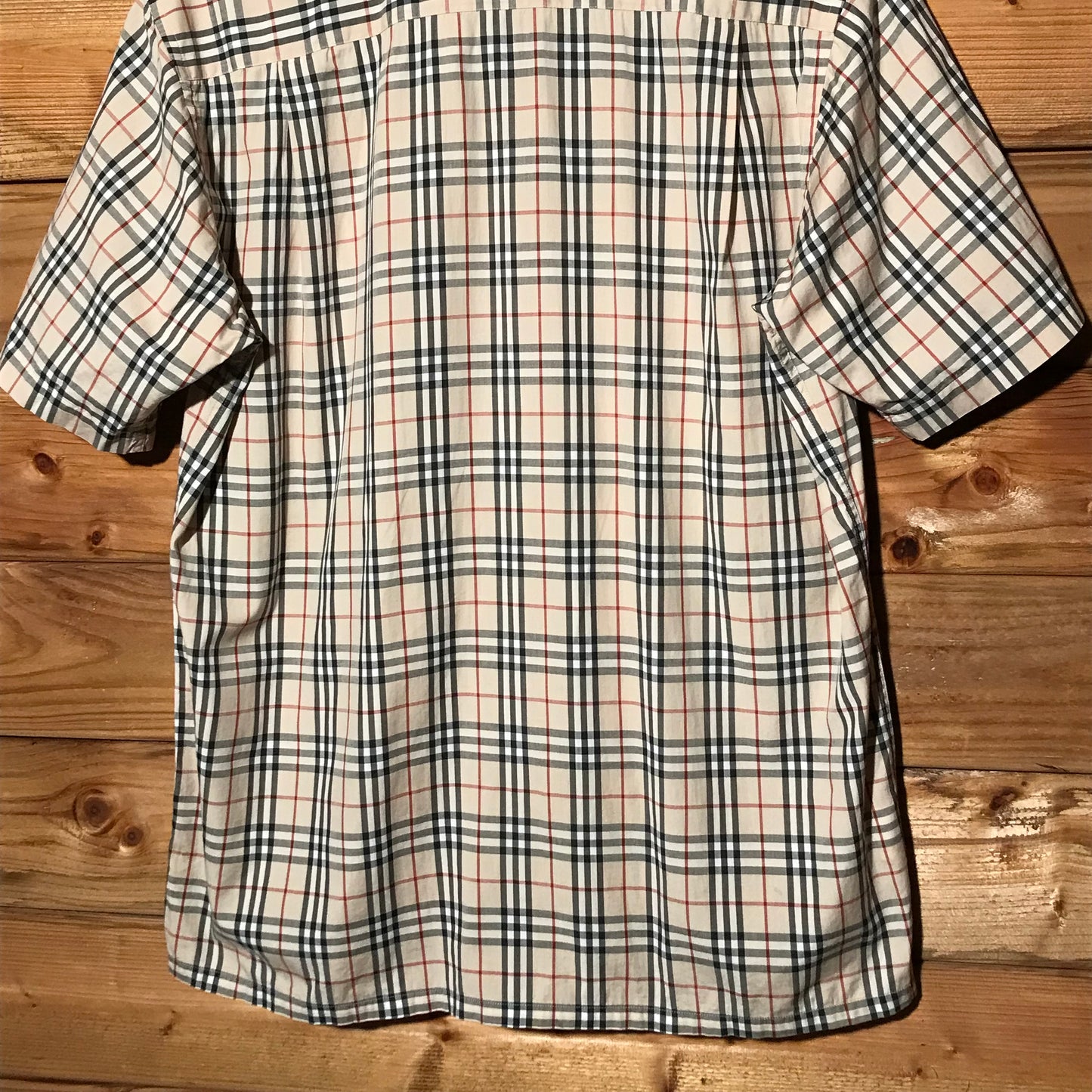 Burberry Nova Check Pattern short sleeve button up shirt