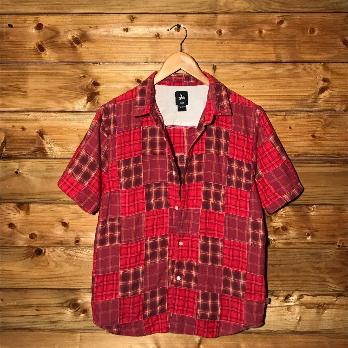 Stüssy Plaid Tartan Squared short sleeve button up shirt