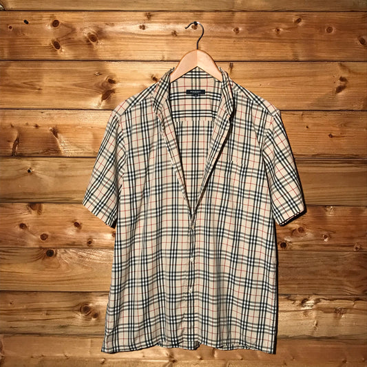 Burberry Nova Check Pattern short sleeve button up shirt