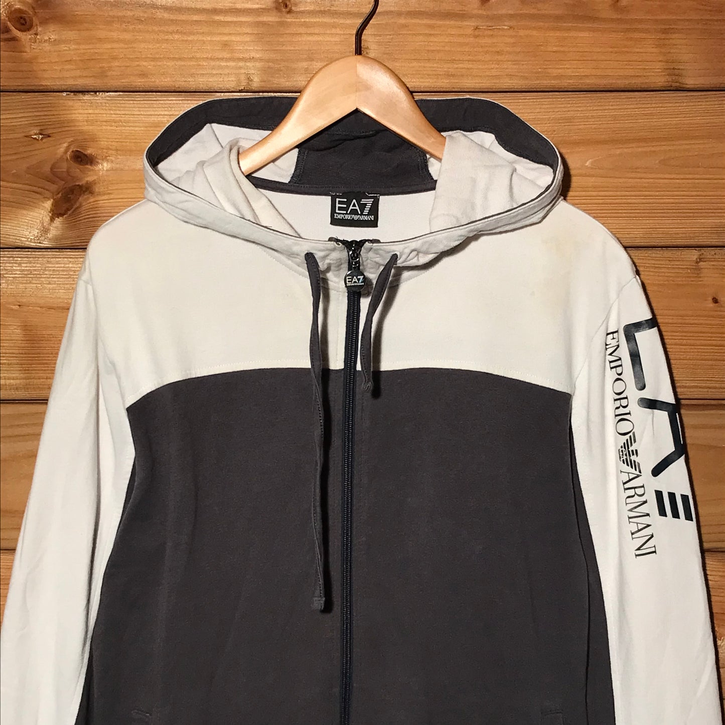 Emporio Armani EA7 Split zip up hoodie