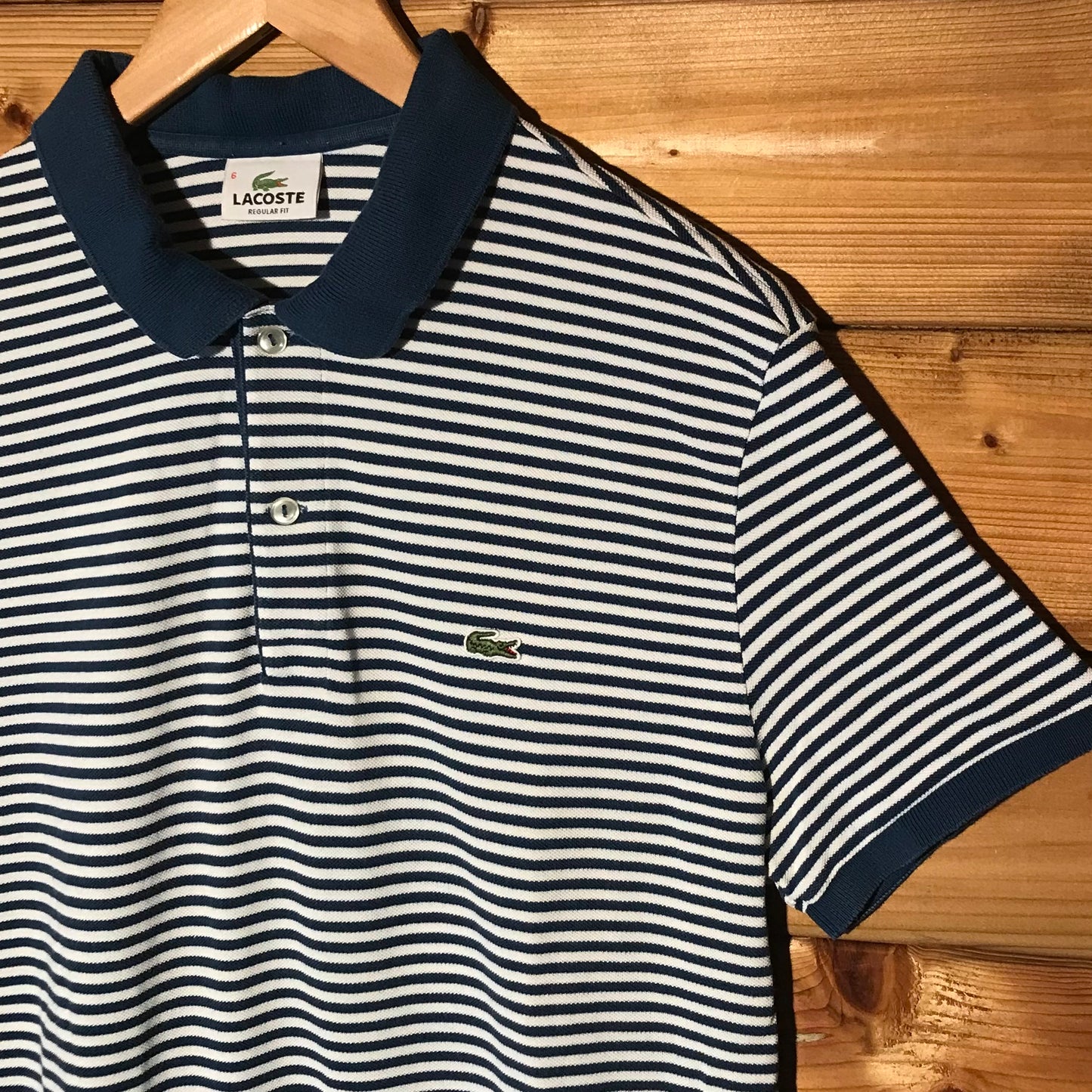 Lacoste Essentials Striped polo t shirt