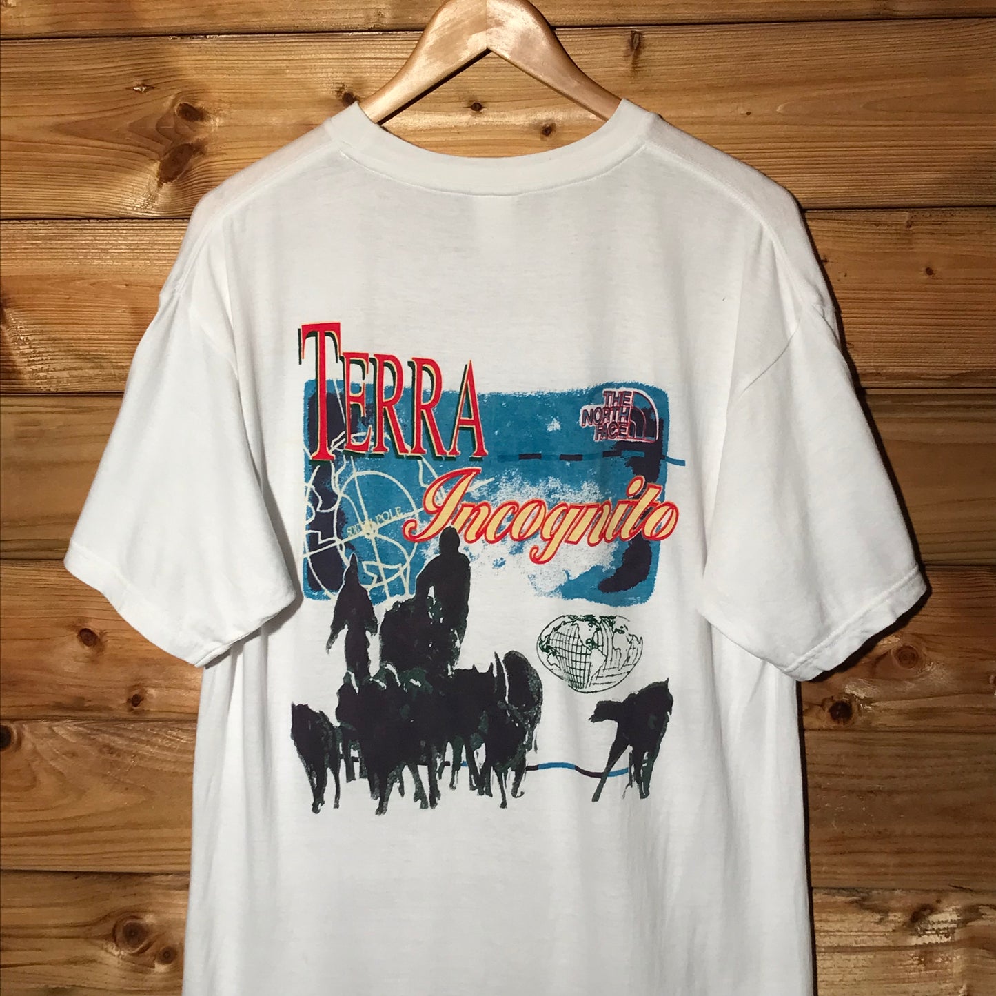 90s The North Face Terra Incognito South Pole Exploration t shirt