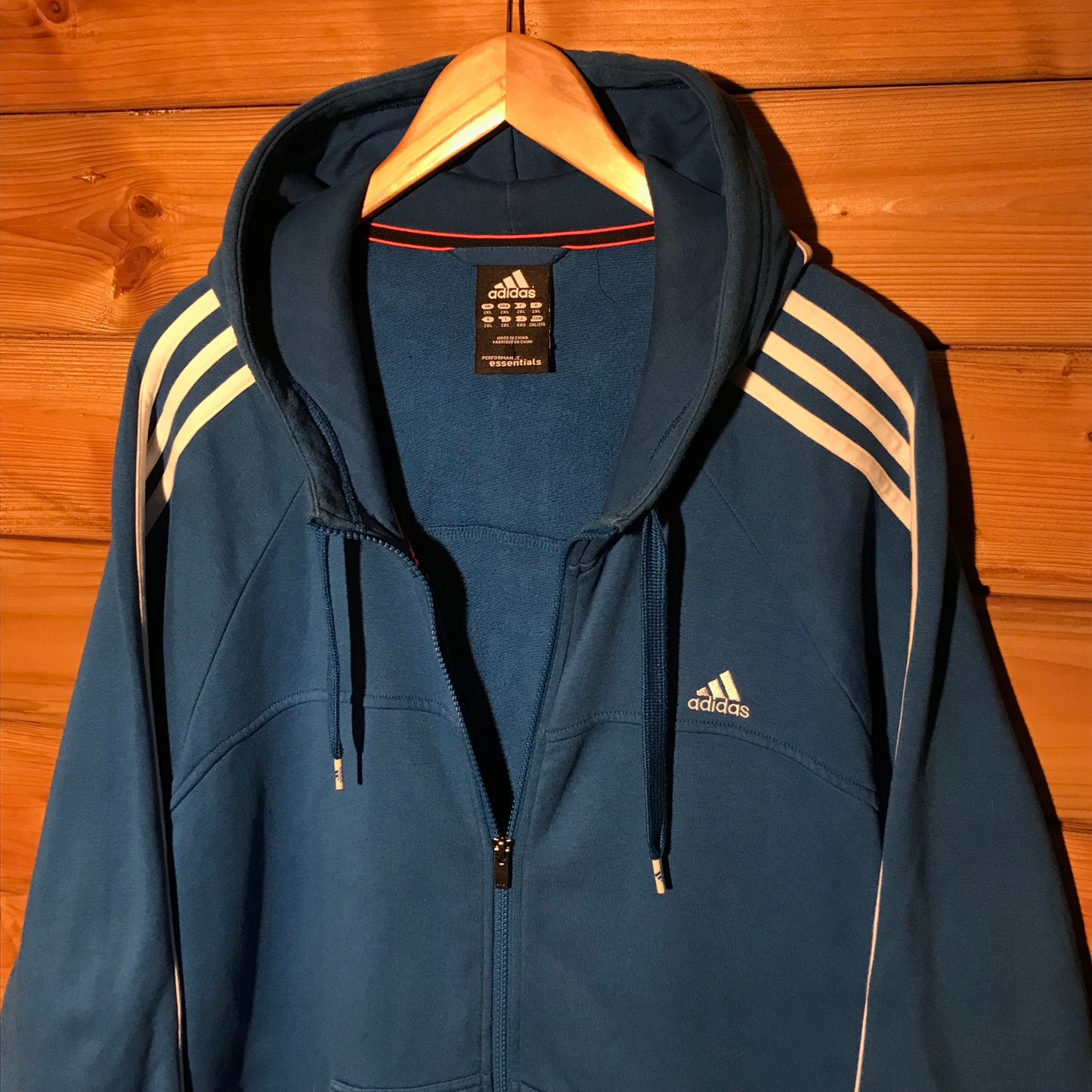 2013 Adidas Performance Striped zip up hoodie