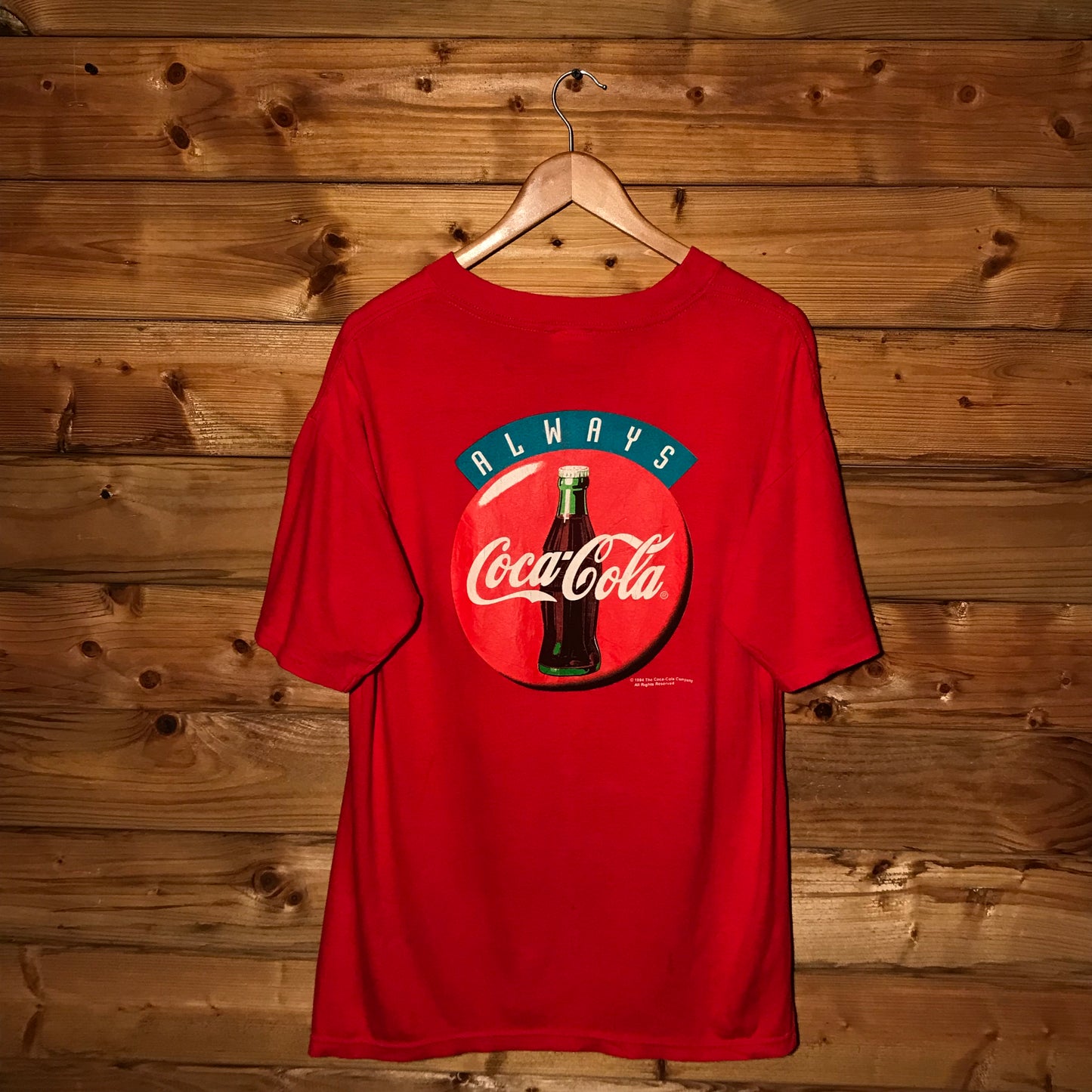 1994 Coca Cola Always Coke Promo t shirt