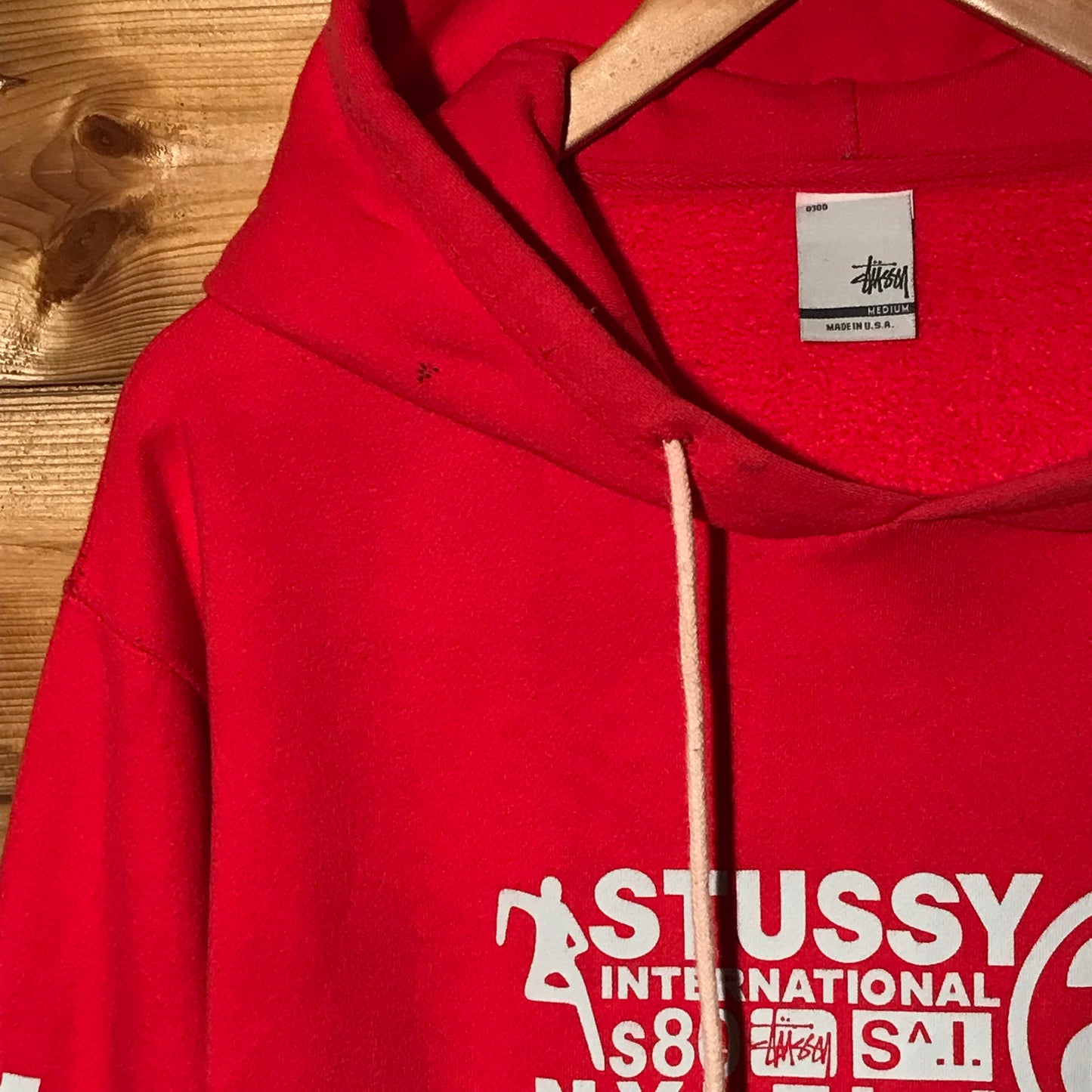 Stüssy International NYLTLA Spellout Link Logo hoodie