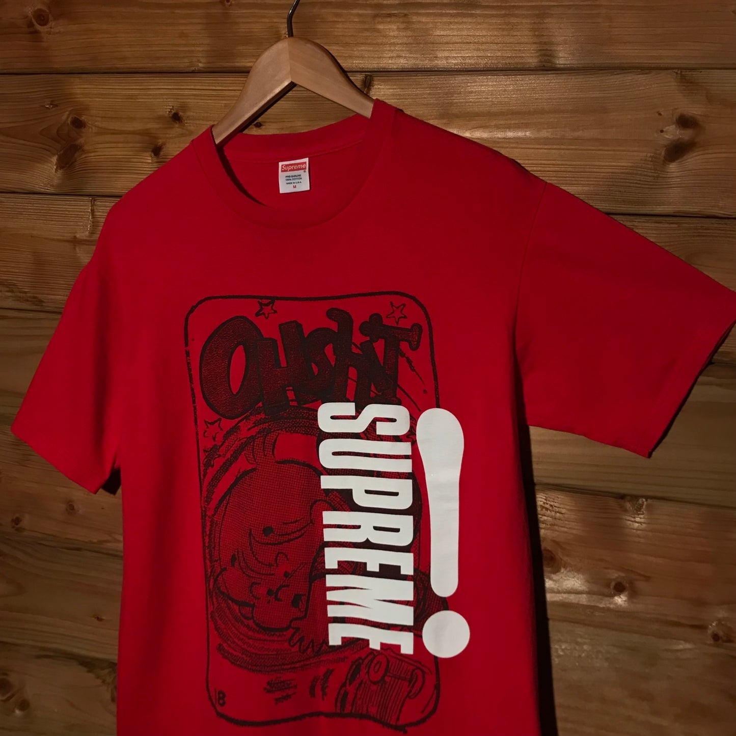 2009 Supreme Oh Shit Skater Boy Sketch t shirt