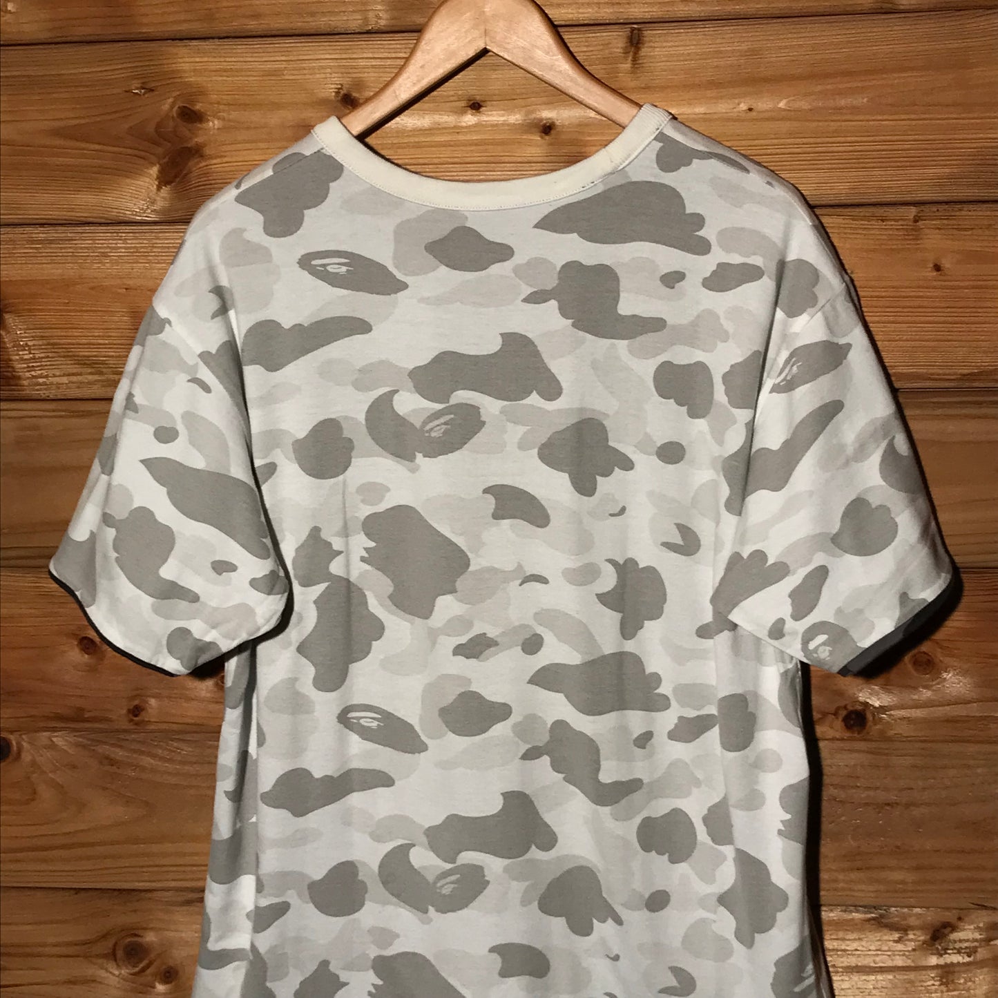 Bape, A Bathing Ape Monochrome Camo AOP Reversible t shirt
