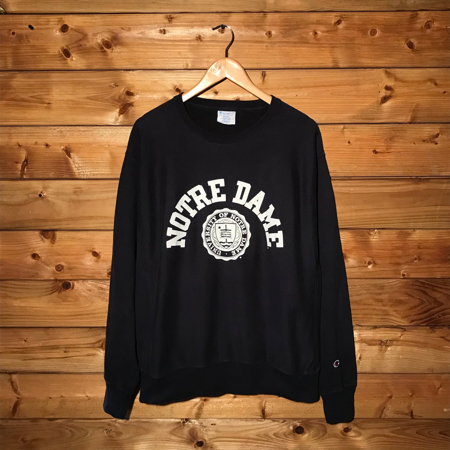 Champion Notre Dame Arc Spellout sweatshirt