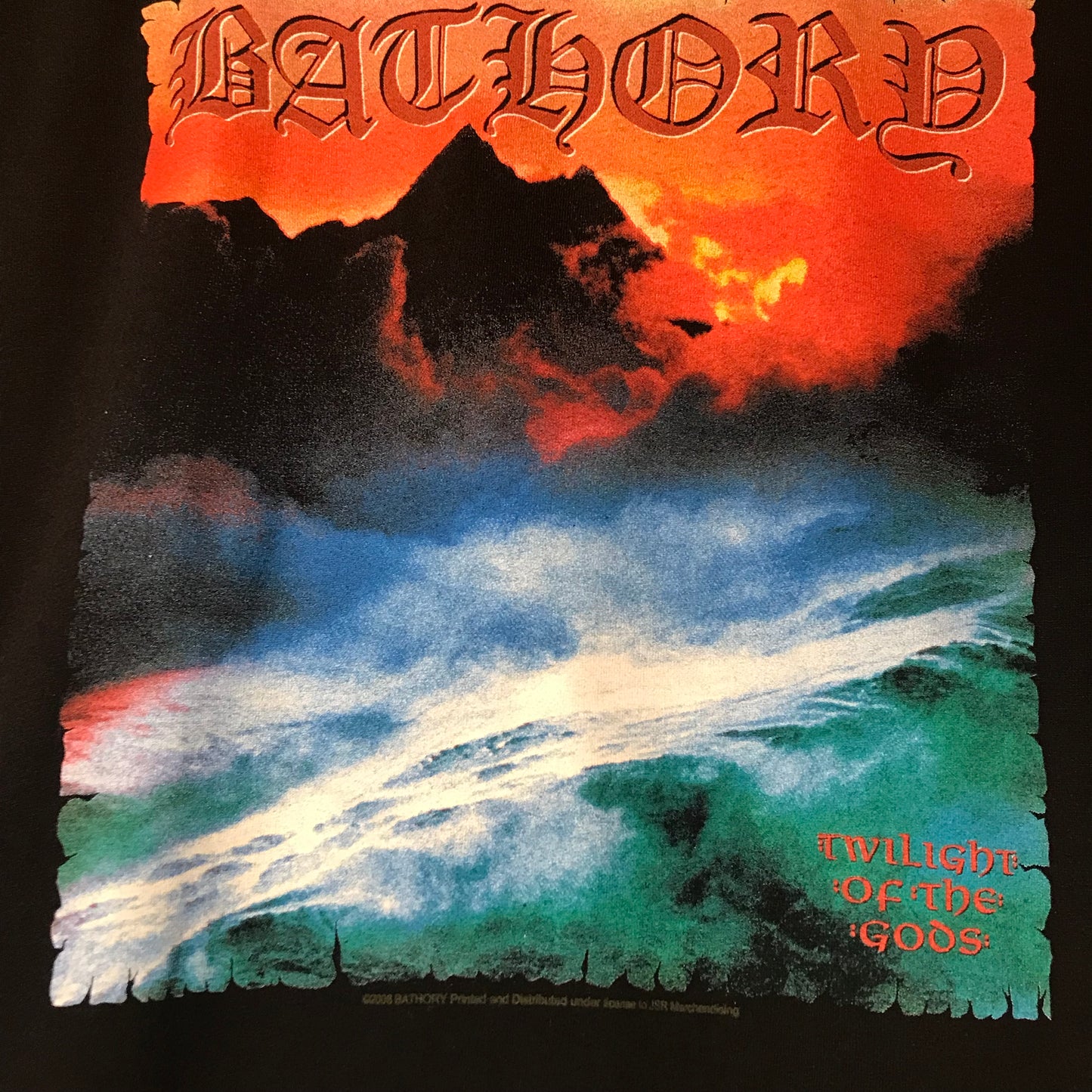 2008 1991 Bathory Twilight of the Gods Album t shirt