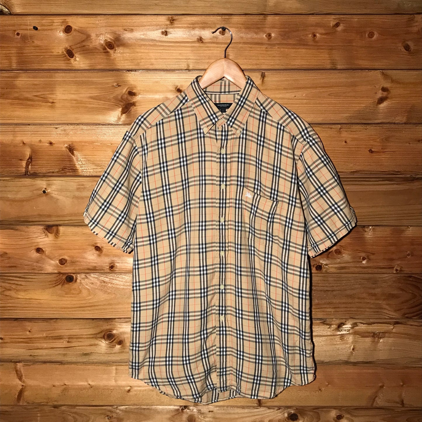 Burberry Nova Check Pattern short sleeve button up shirt