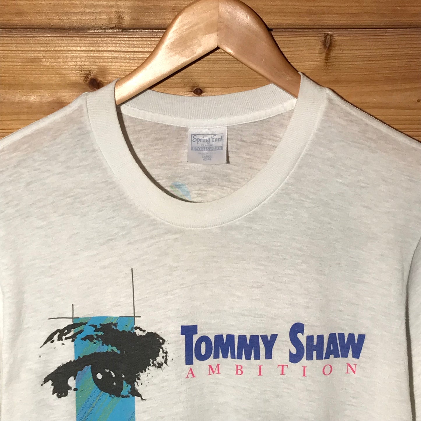 1987 Tommy Shaw Ambition USA Tour t shirt