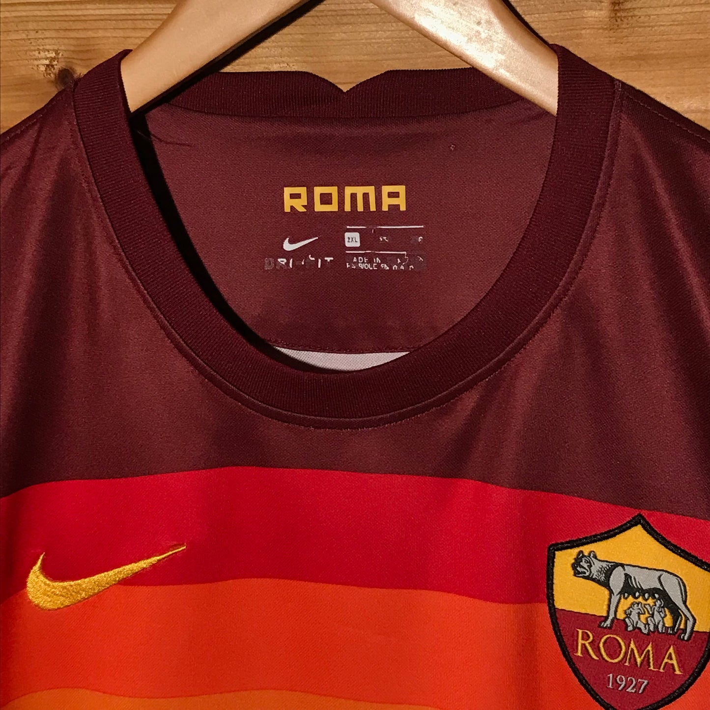 2020 Nike Roma Italy Home t shirt