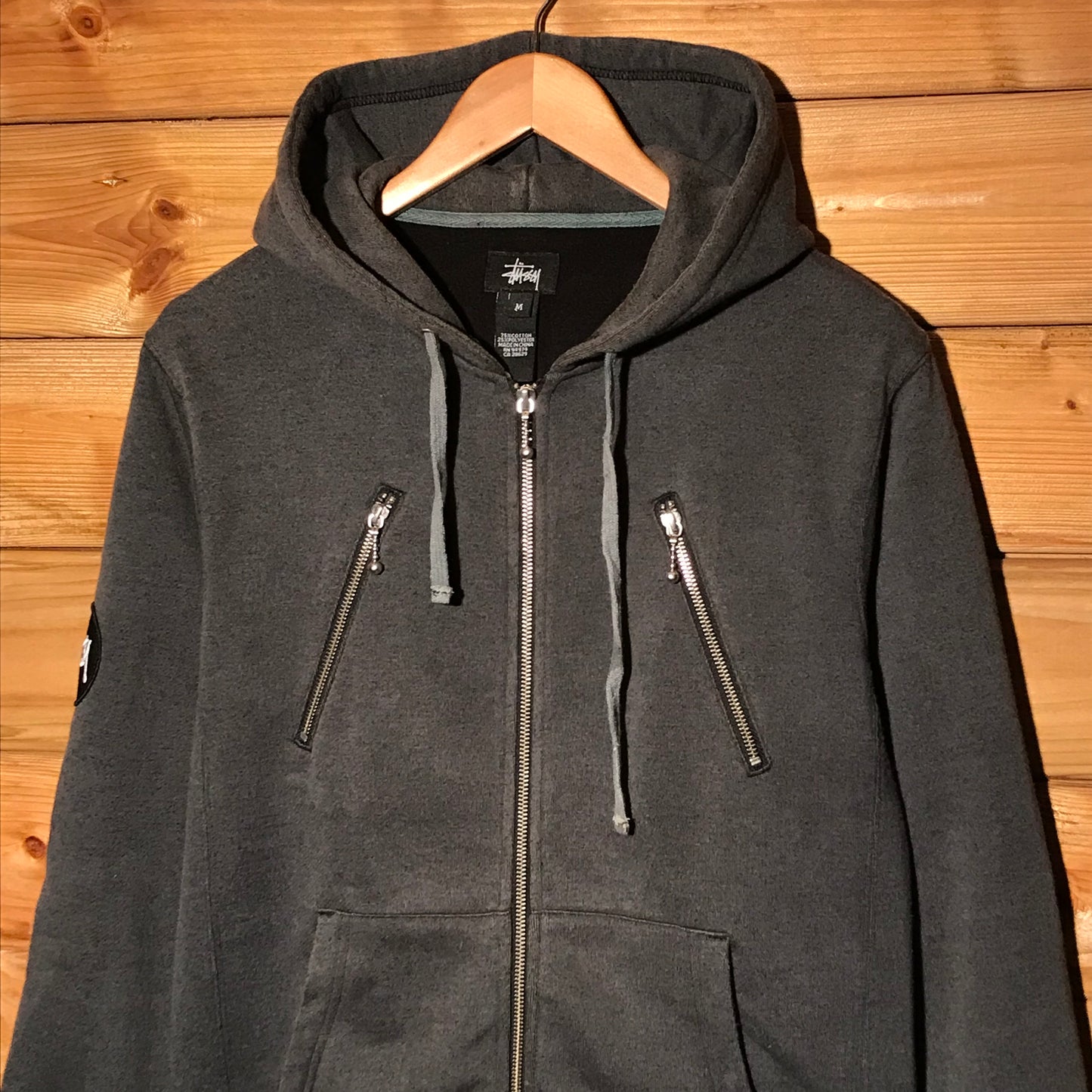 Stüssy x Kostas Seremetis KΣ Multi Pocket zip up hoodie