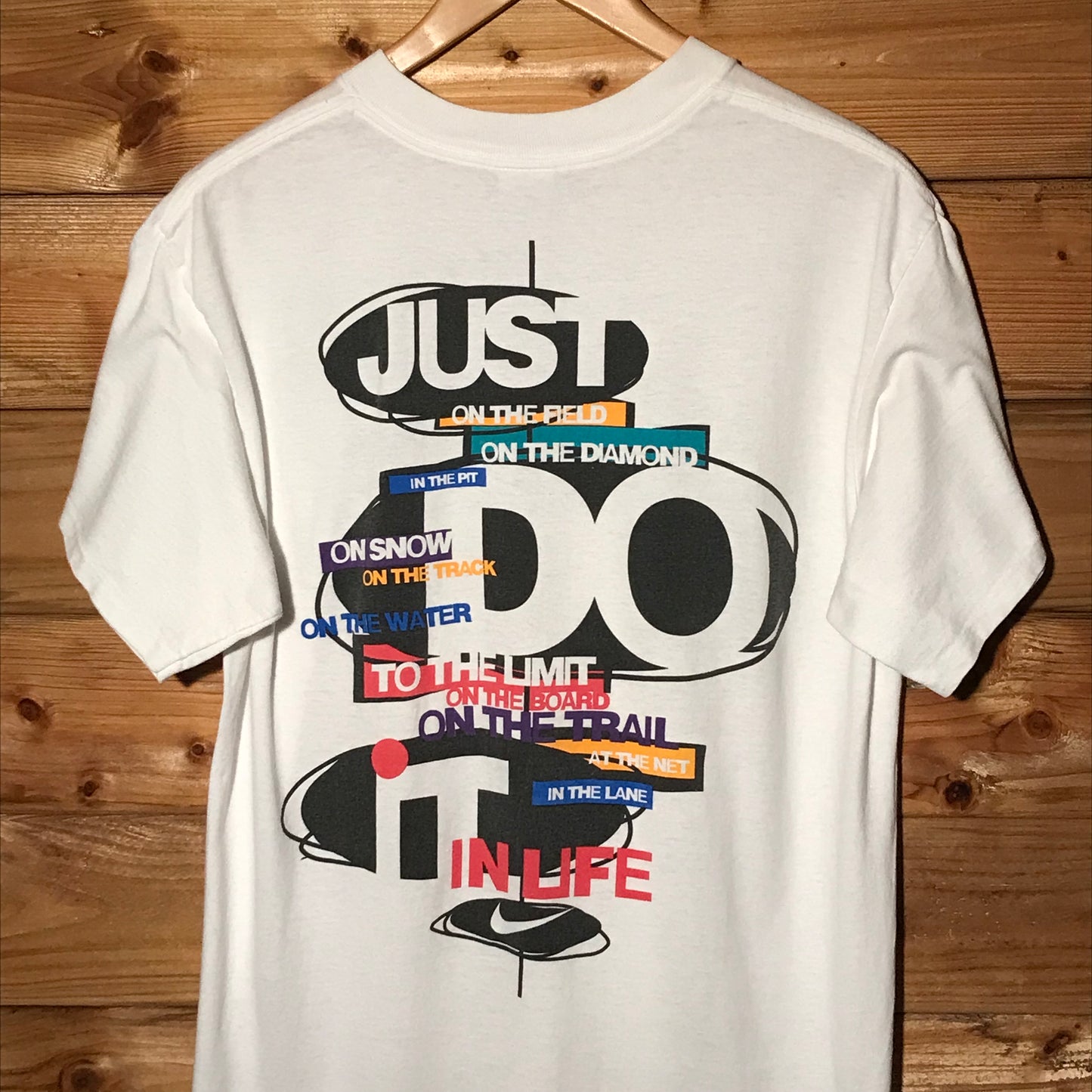 90s Nike Just Do It In Life Spellout t shirt