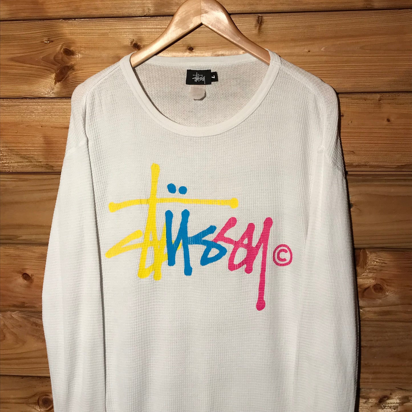 Stüssy Multi Centre Script Spellout long sleeve t shirt