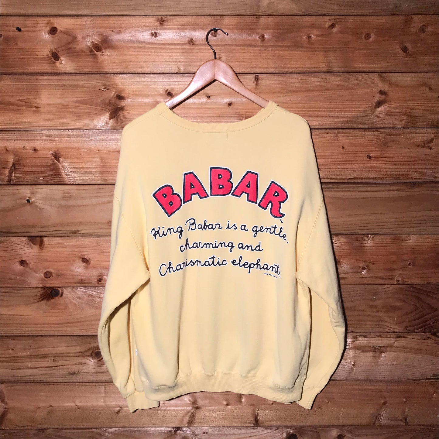 1995 Babar King Of The Elephants sweatshirt