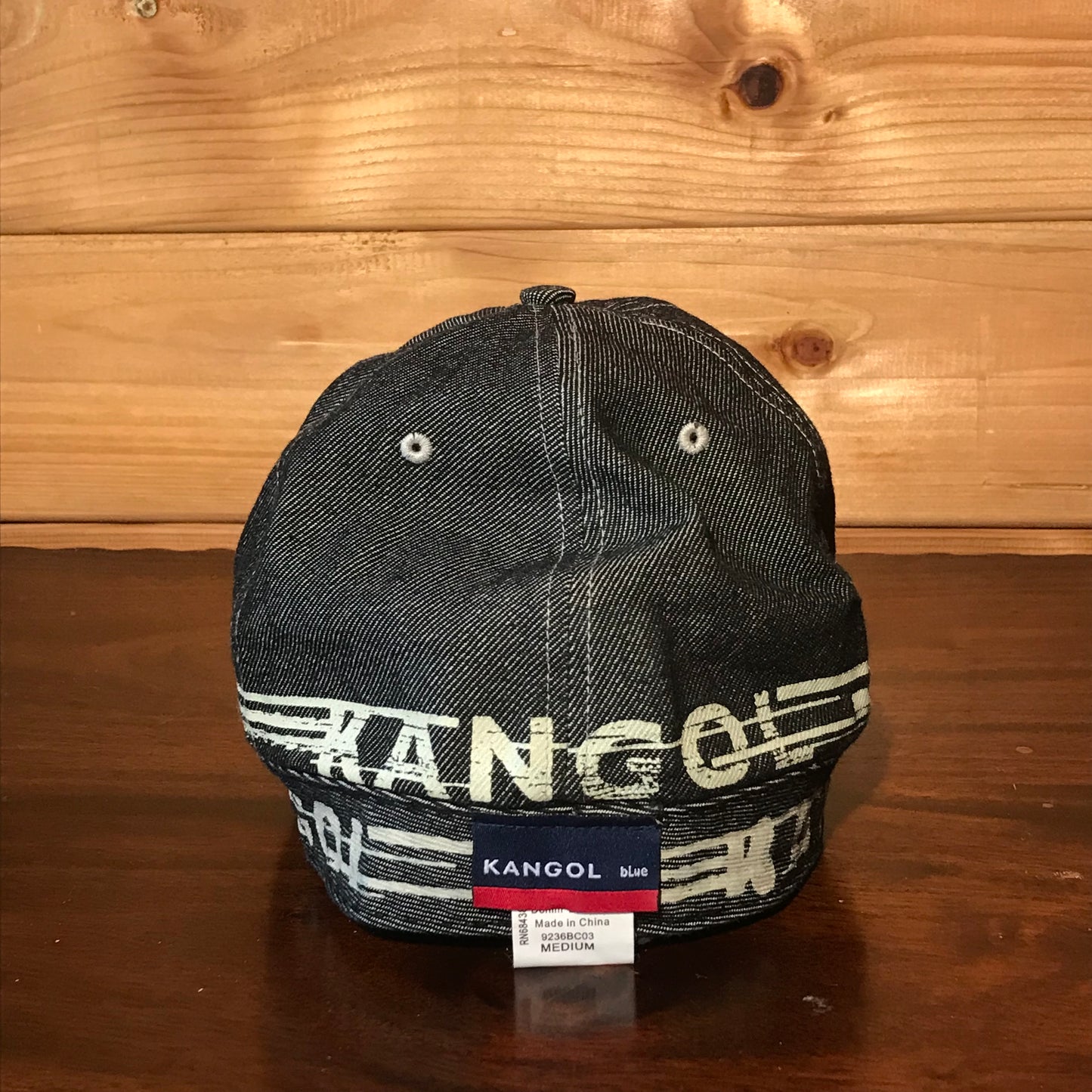 Kangol Wrapped Spellout denim cap