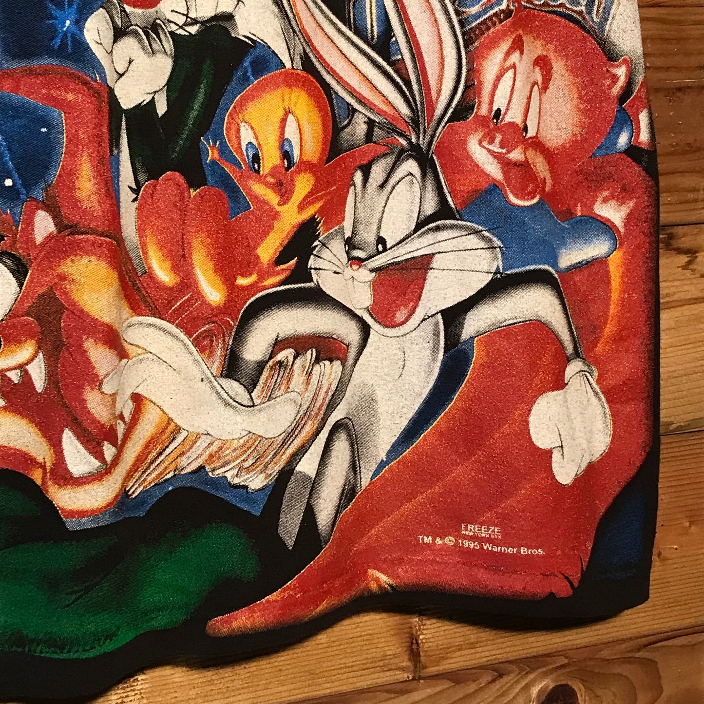 1995 REPRINT Looney Tunes Space Jam Movie Promo AOP t shirt