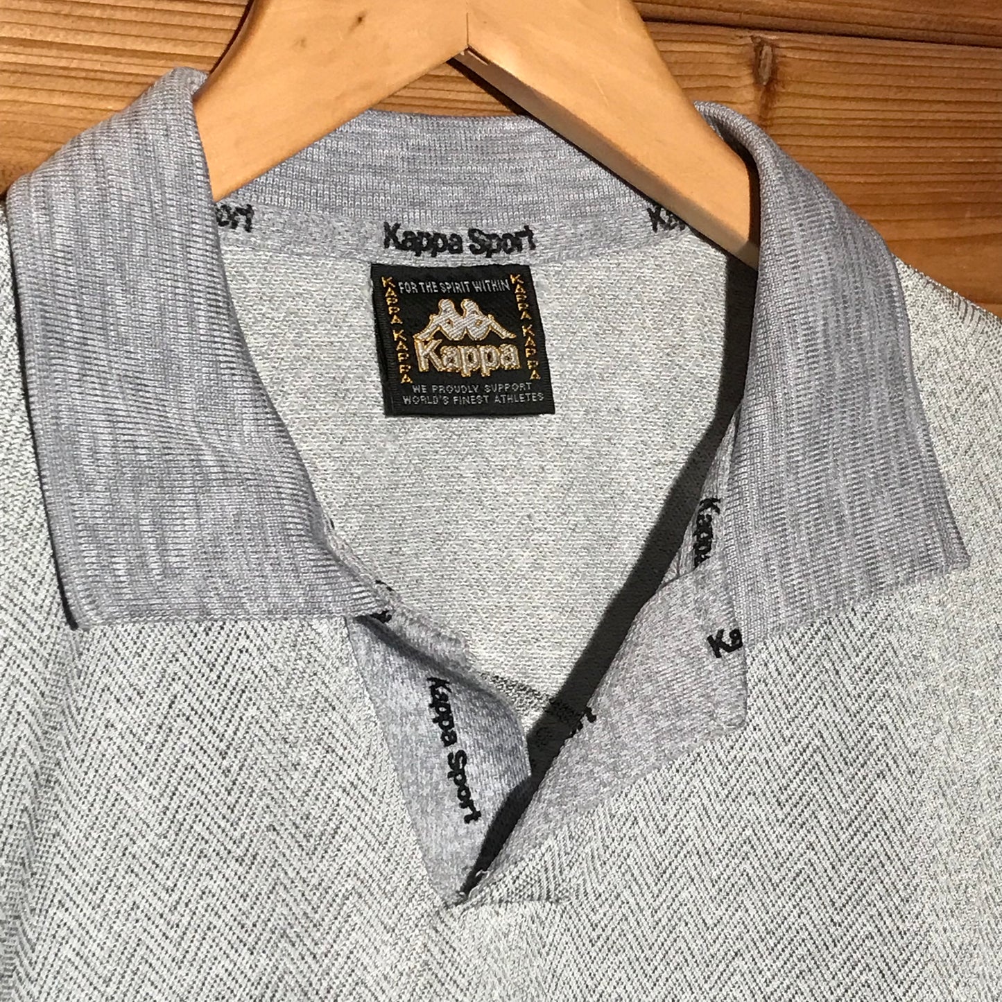 90s Kappa Sports Centre Spellout Ostrich polo t shirt