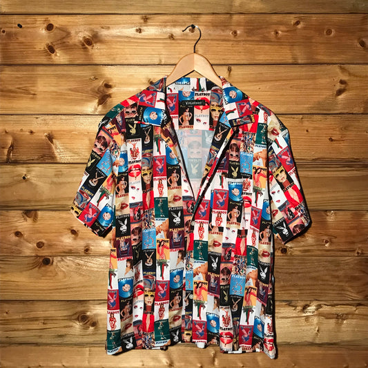 Playboy x Freaks Store Covers Print rayon shirt