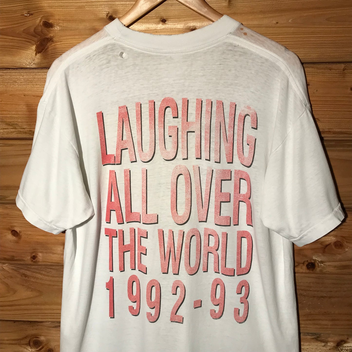 1992 Thunder Laughing All Over The World Tour t shirt