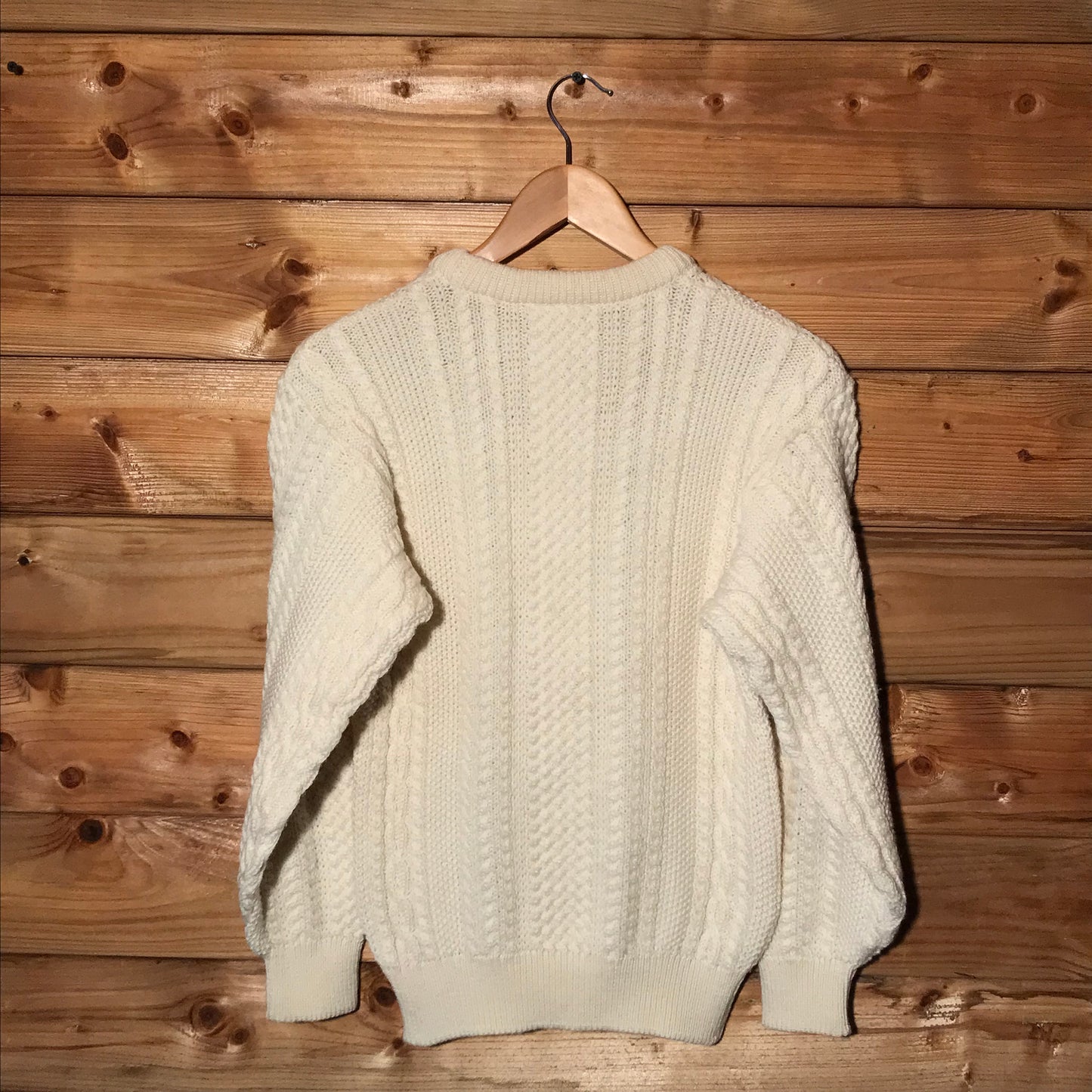 90s Lacoste Essentials cable knit sweatshirt