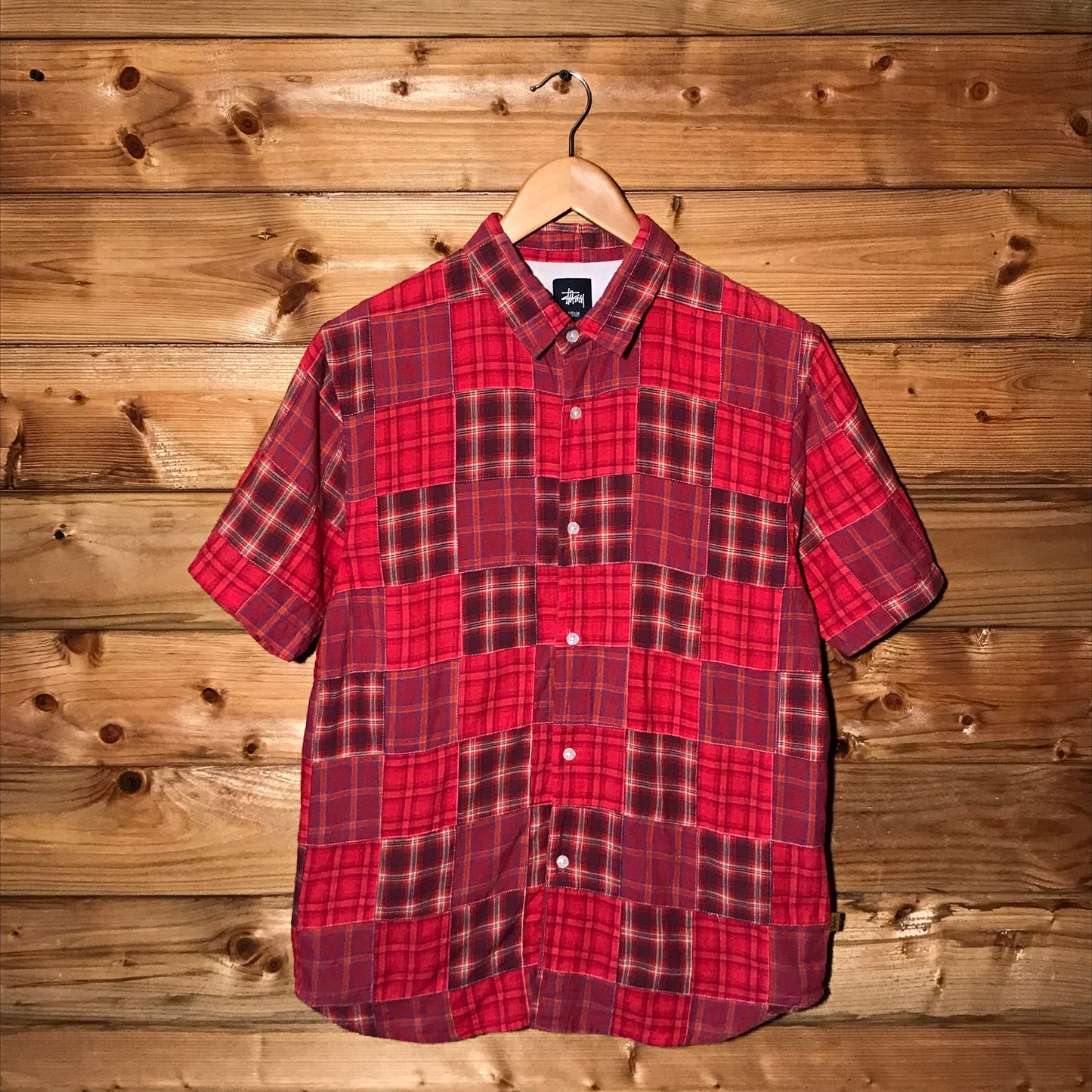 Stüssy Plaid Tartan Squared short sleeve button up shirt