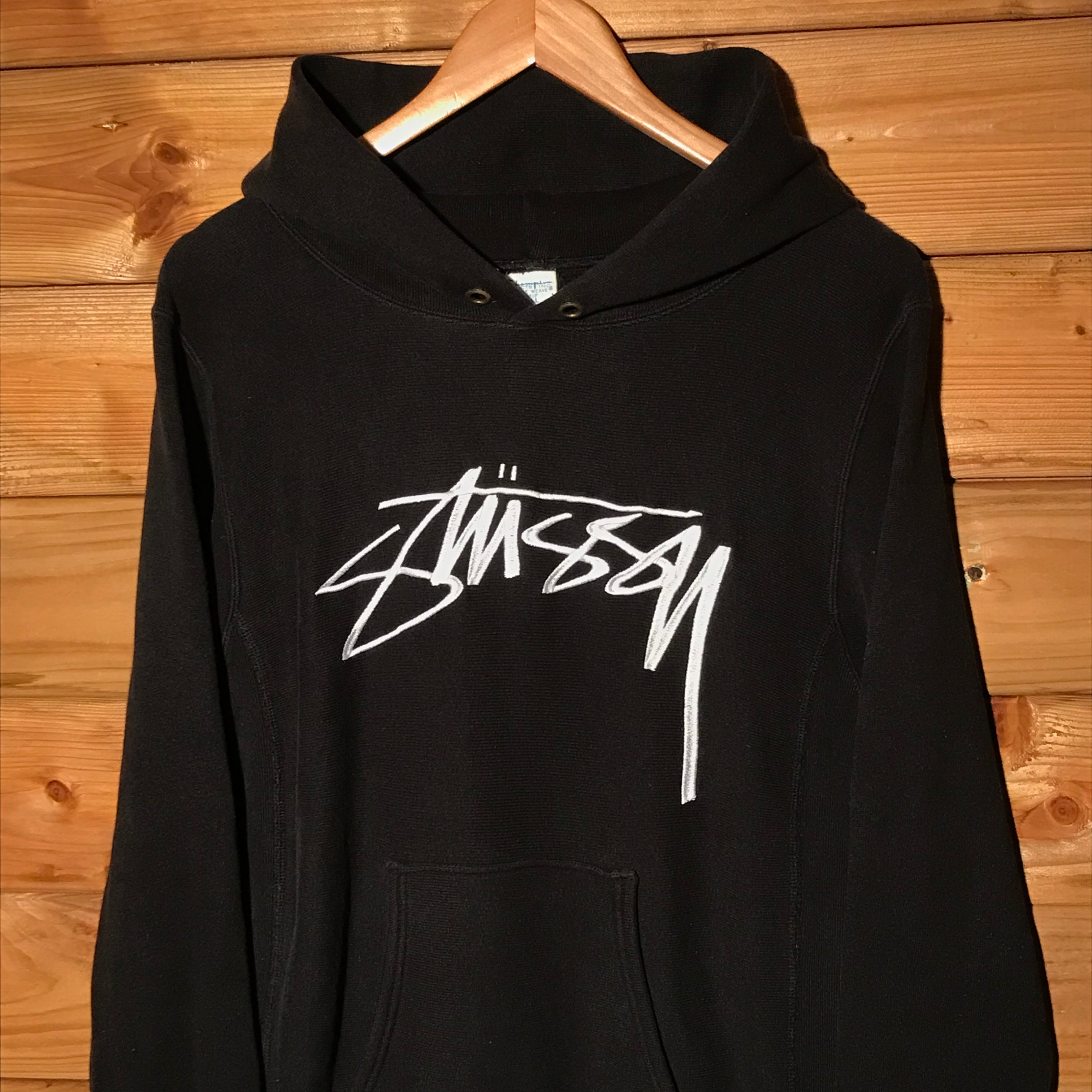 Stussy x champion hoodie online