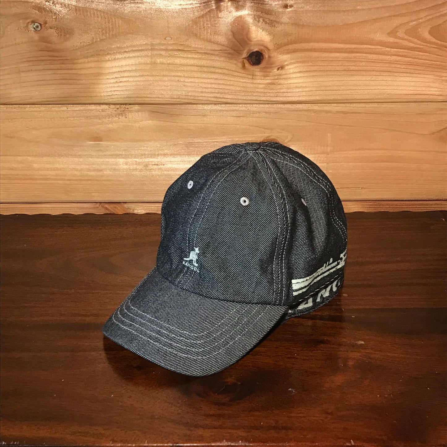 Kangol Wrapped Spellout denim cap