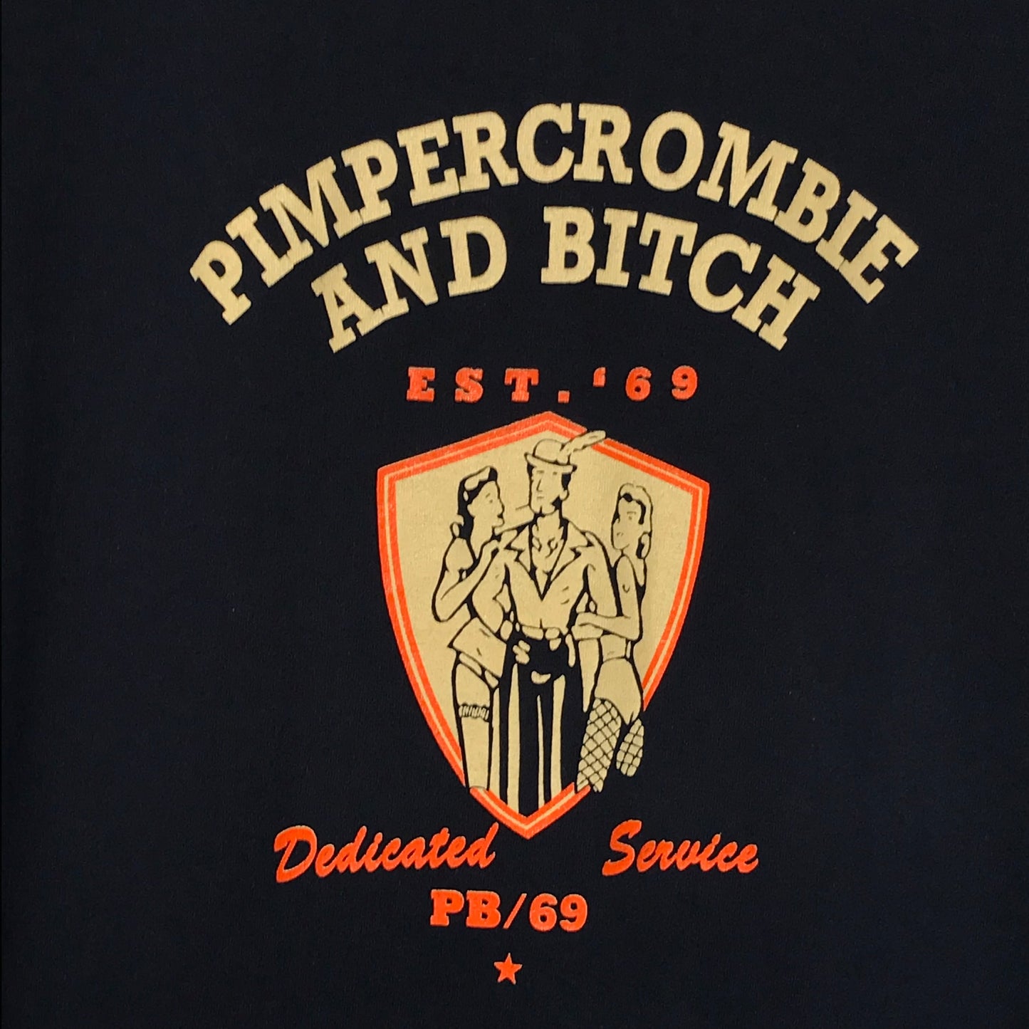 Pimpercrombie and Bitch Parody t shirt