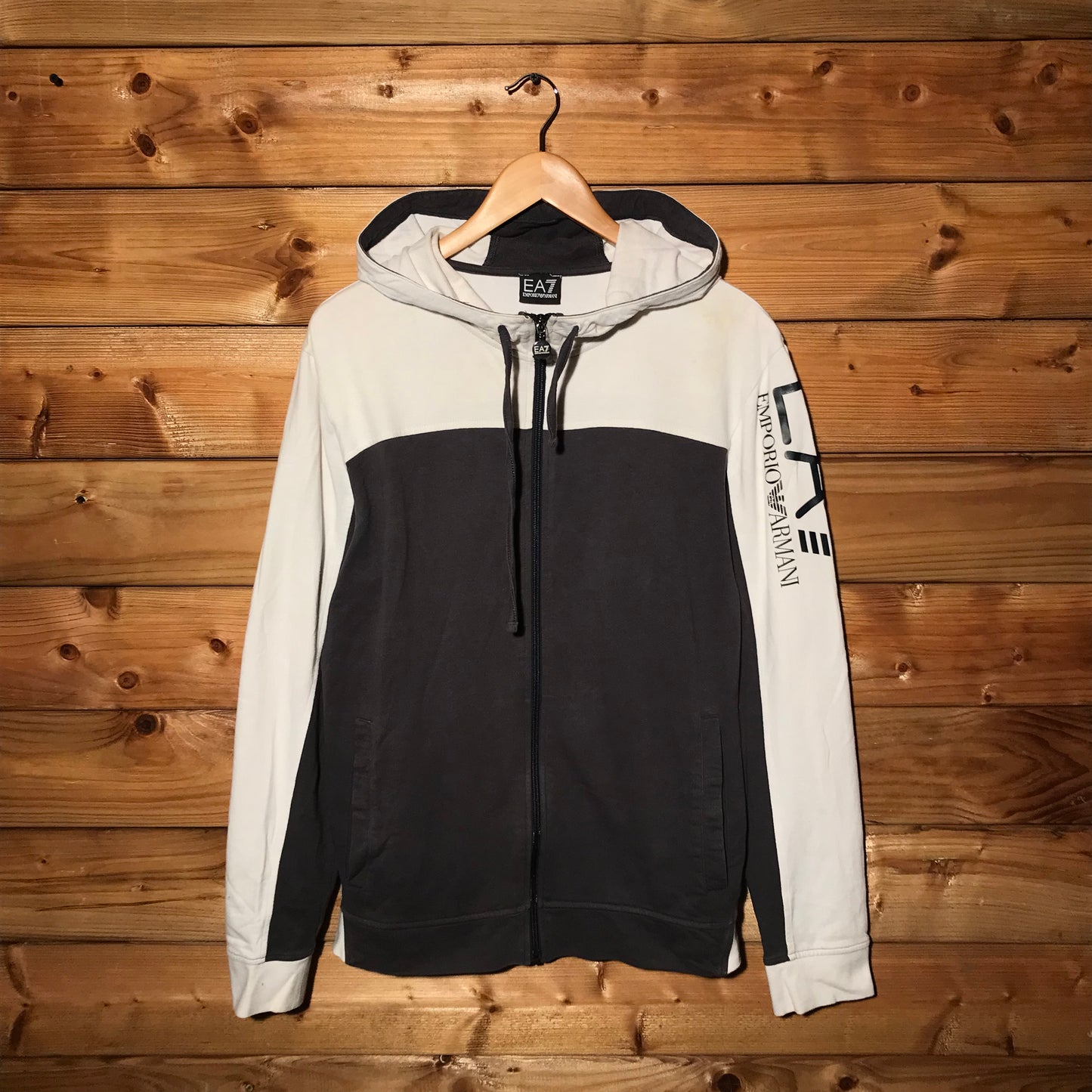 Emporio Armani EA7 Split zip up hoodie