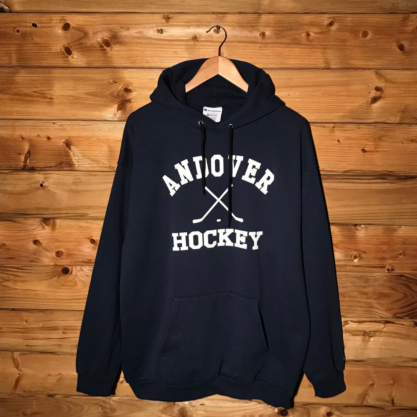 Champion Andover Hockey Team Centre Spellout hoodie