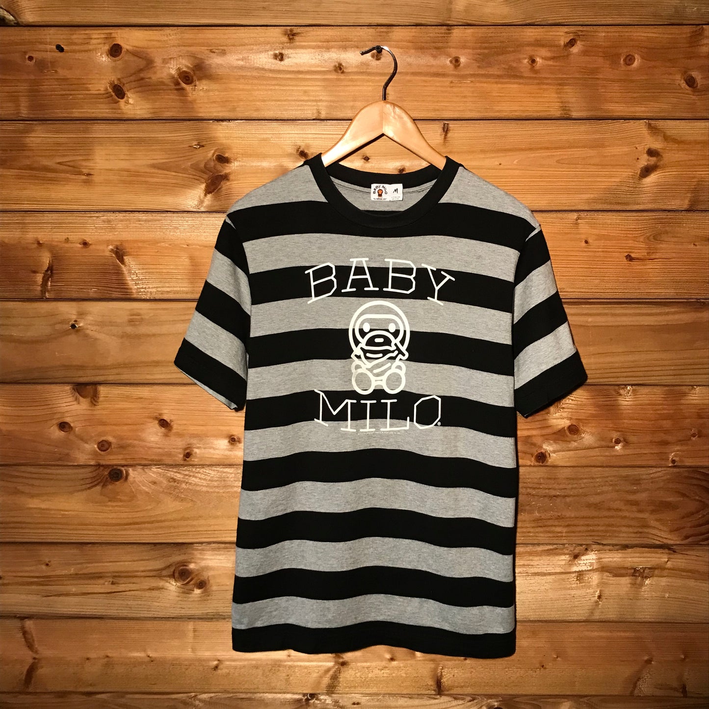 2006 Baby Milo, A Bathing Ape Bananas Striped t shirt