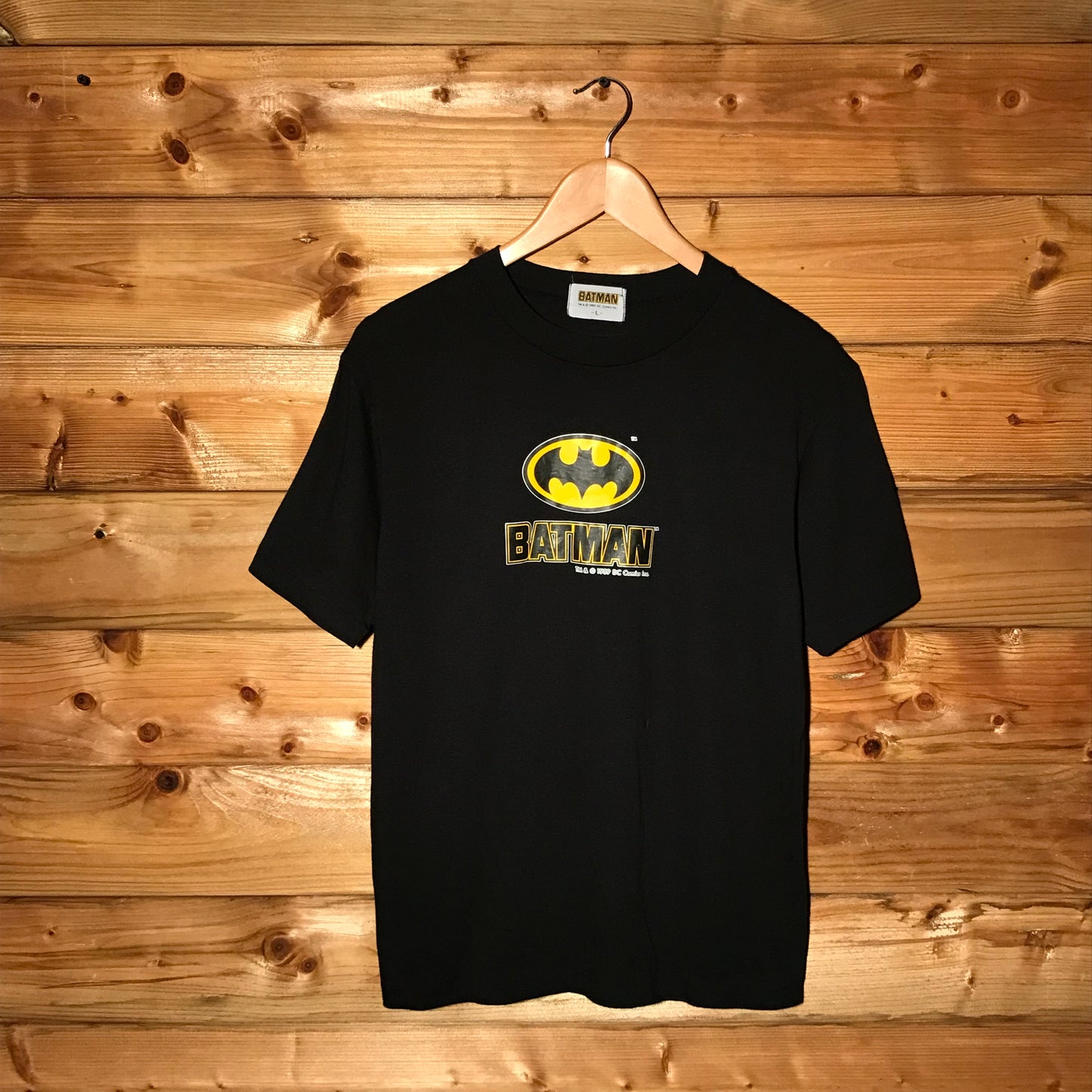 1989 Batman Movie Promo Centre Spellout t shirt