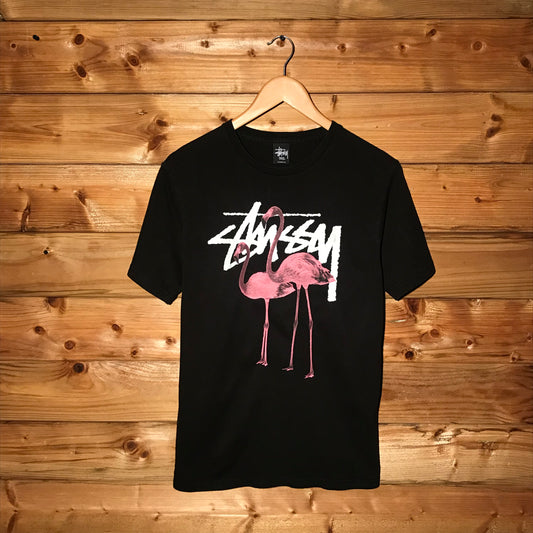 Stüssy Flamingo Centre Script Spellout t shirt