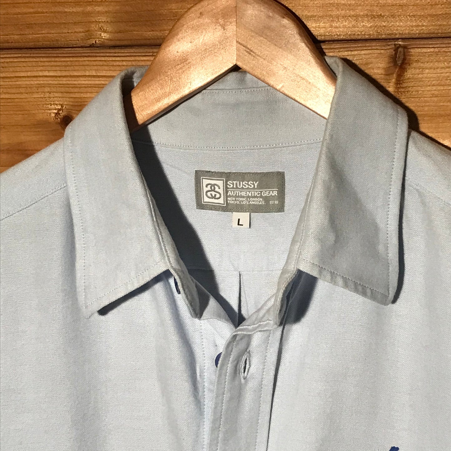 Stüssy Tonal Script Spellout button up shirt