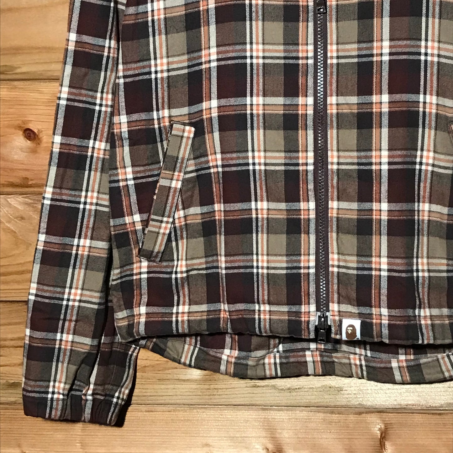 Bape, A Bathing Ape Plaid Tartan jacket