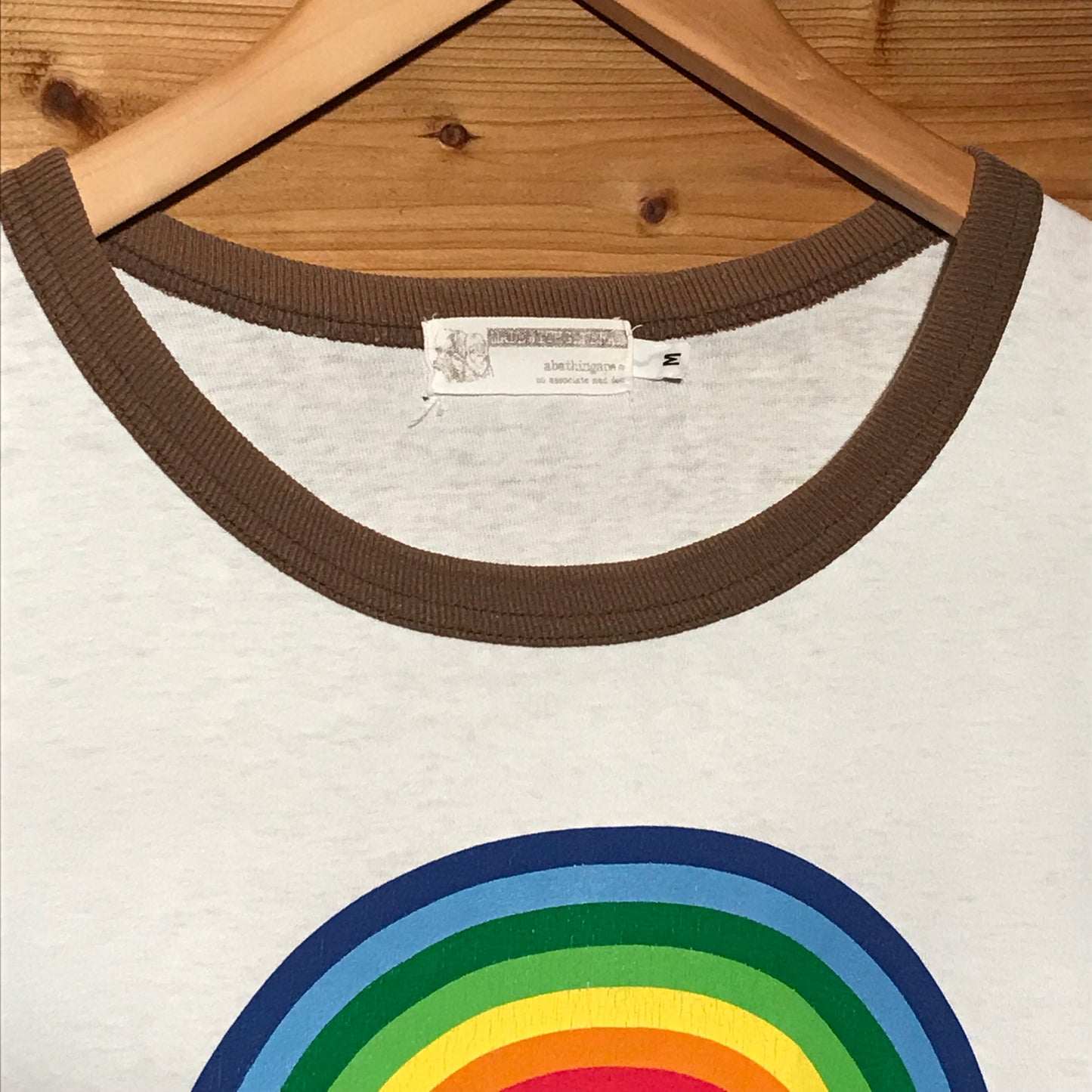 Bape, A Bathing Ape Busy Works Rainbow Circle ringer t shirt